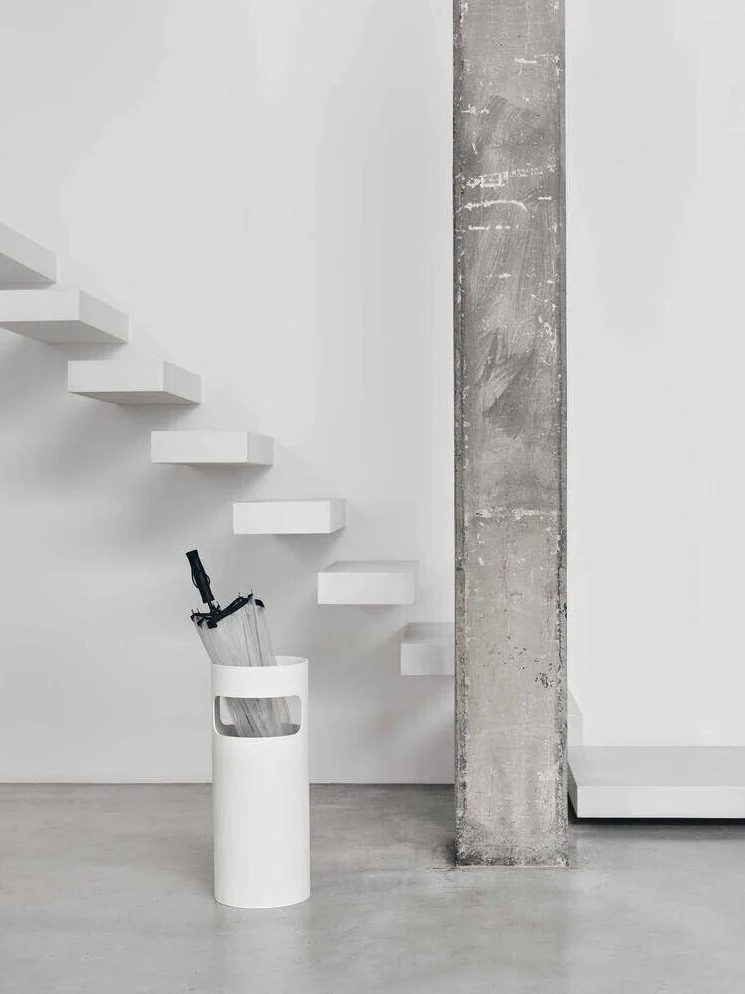 Kartell Umbrella Stand, Silver