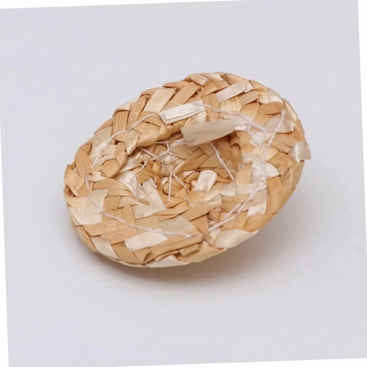 10pezzi Cappelli di Paglia Miniatura Cappelli Intrecciati per Bambole per Artigianato Accessori per Case delle Bambole Decorazioni per Fotoricampeggi
