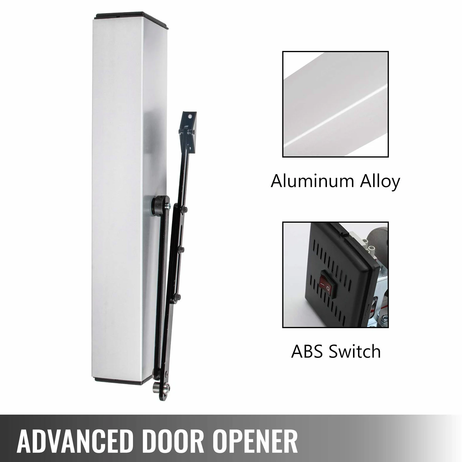 VEVOR Apriporta Automatico 110-240 V, Apriporta per Disabili 22 Libbre, Apriporta Automatico a Battente 50 W, Apriporta a Battente Regolabile a 120 Gradi, Apriporta Elettrico in Acciaio Inossidabile