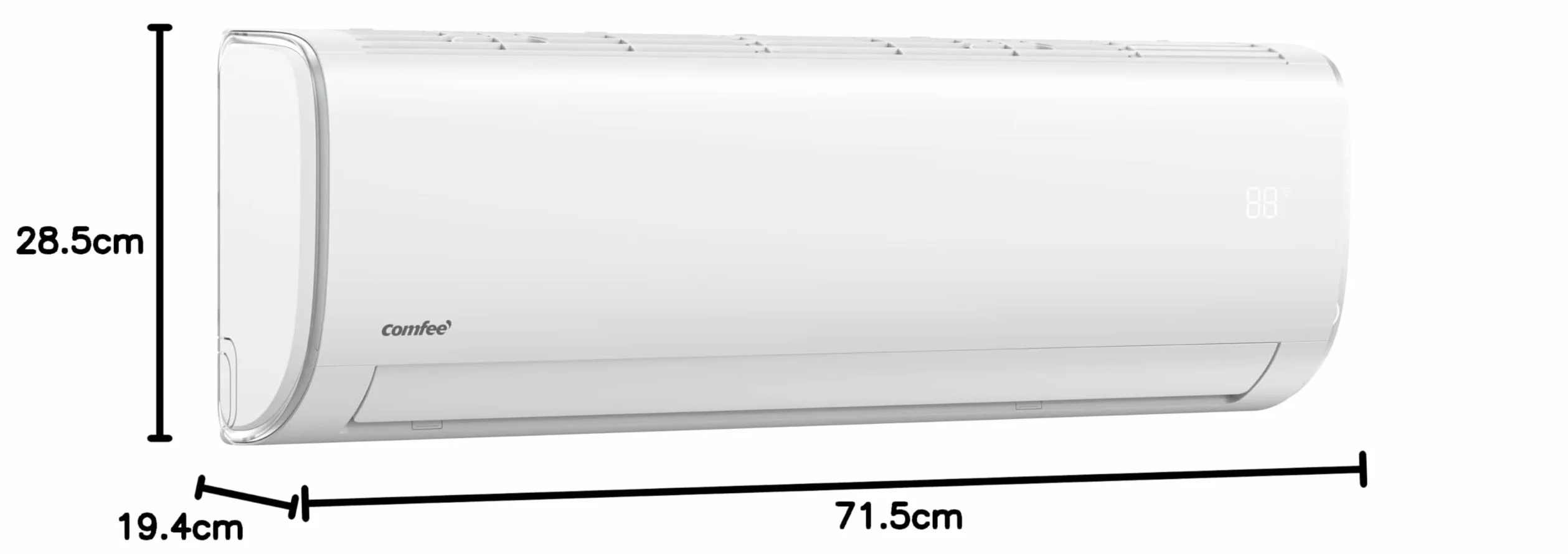 COMFEE' Climatizzatore Monosplit Unità Interna, Condizionatore Fisso Inverter 9000 BTU, GAS R32, Solo Unità Interna, No Unità Esterna, CF-AF09A IU, Bianco