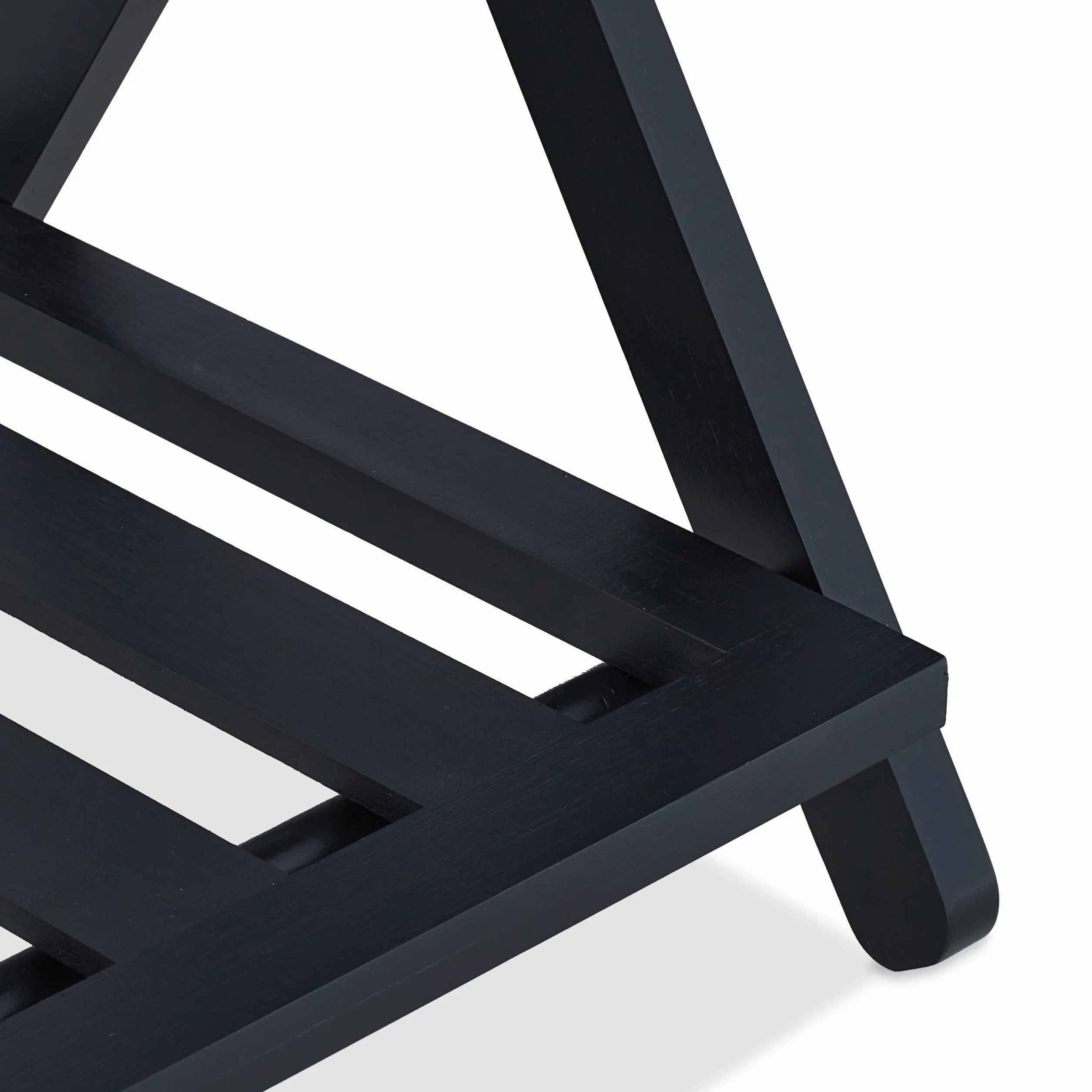 Relaxdays Portavaligie Pieghevole in Bambù e Nylon 59x68x40 cm 2 Ripiani Nero