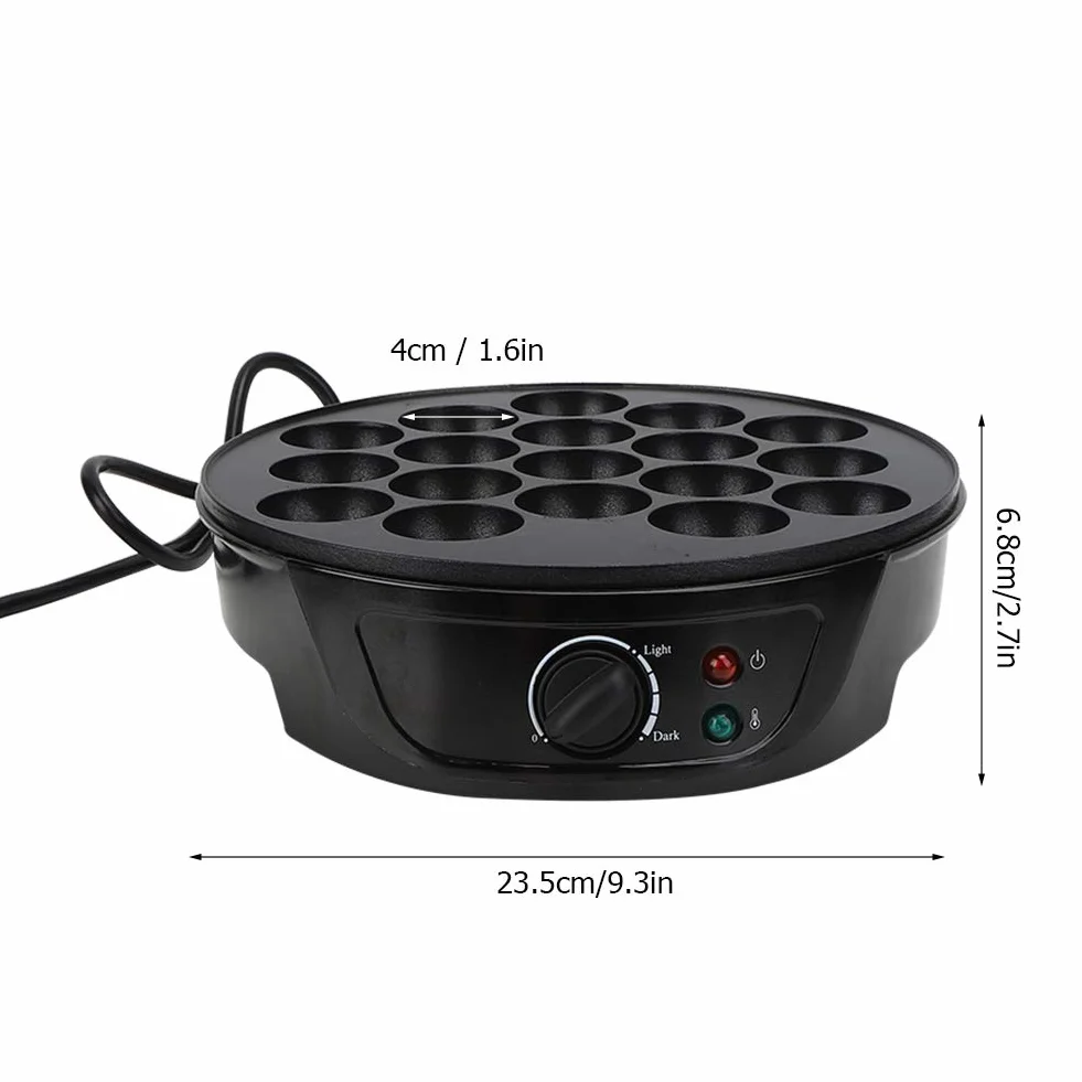 Macchina Elettrica per Takoyaki 18 Fori Antiaderente Piastra Giapponese 4cm