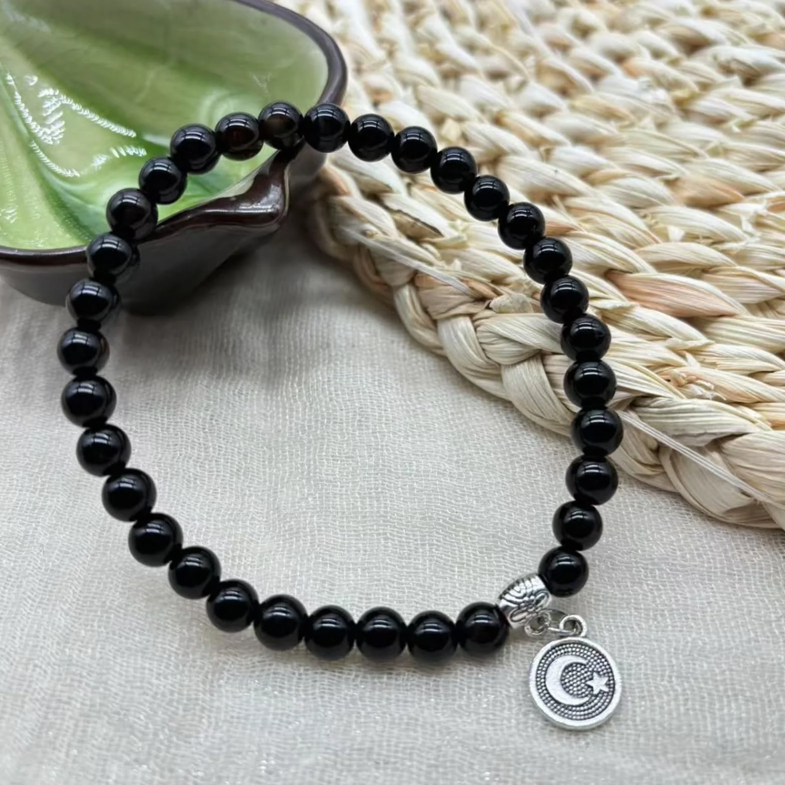Tasbih Stretch 33 perline lisce unisex strumento di conteggio spirituale strumento di preghiera accessorio per uso da viaggio Rosario