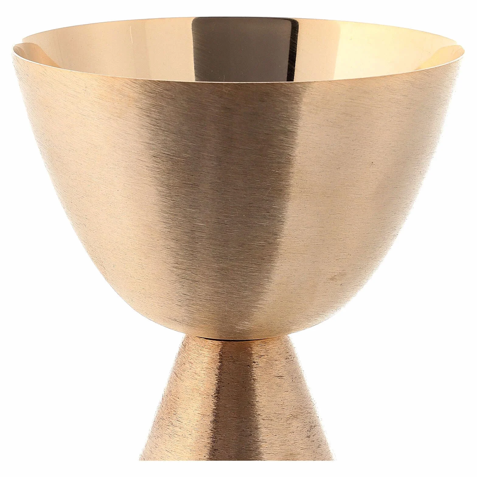 Holyart Calice, pisside, Patena, Patena offertoriale Satinati Bagno Oro, Patena offertoriale
