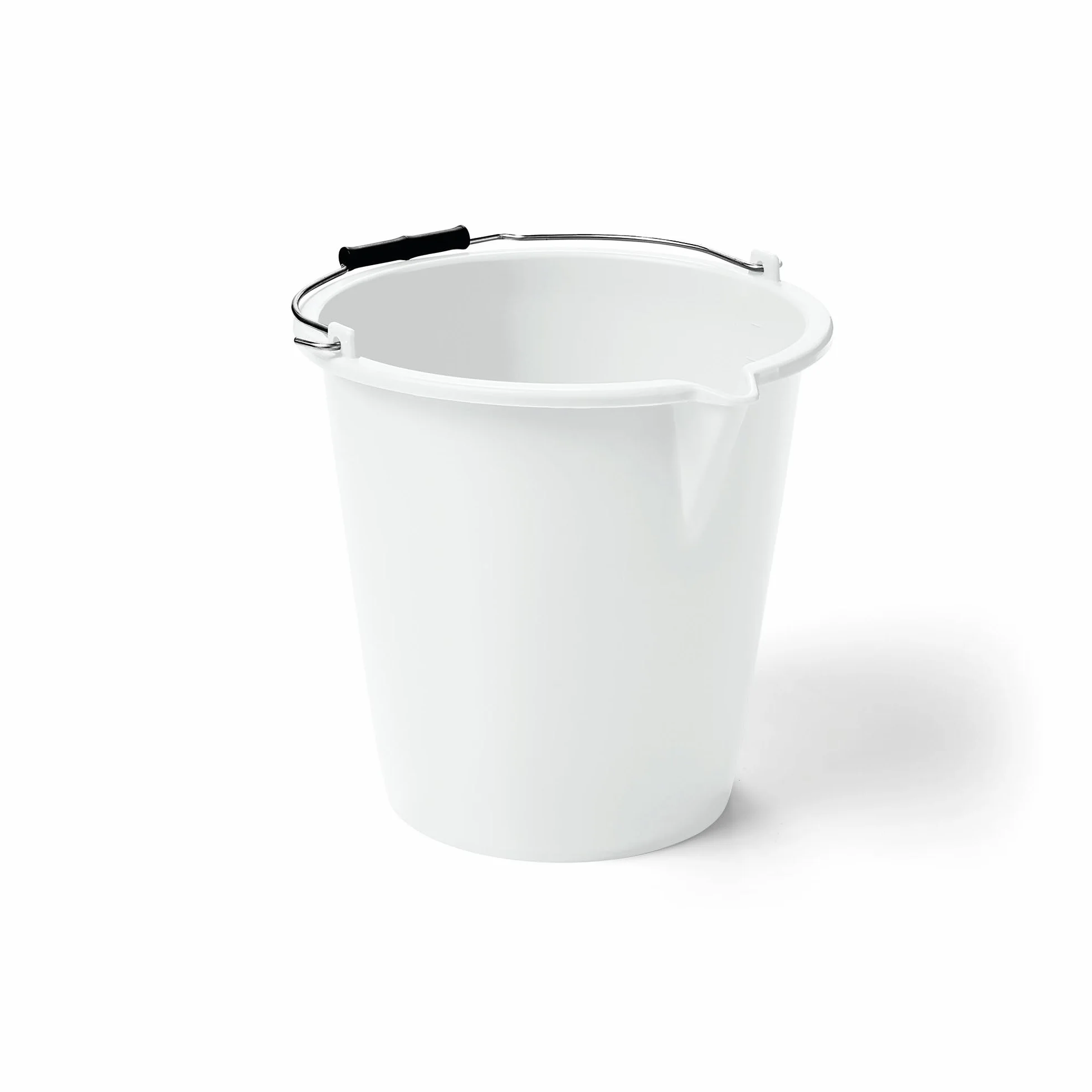 Blim Secchio in Polietilene Alta Resistenza con Becco Antigoccia e Scala Graduata, Manico Rinforzato, Ideale per Pulizie, Giardinaggio ed Edilizia, Made in Italy, Plastica Riciclabile e Robusta