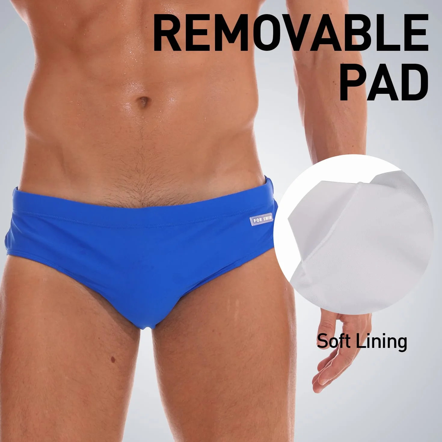 Arcweg Costume da Bagno Uomo con Pad Rimovibile e Coulisse Slip Pantaloni Corti Nuoto