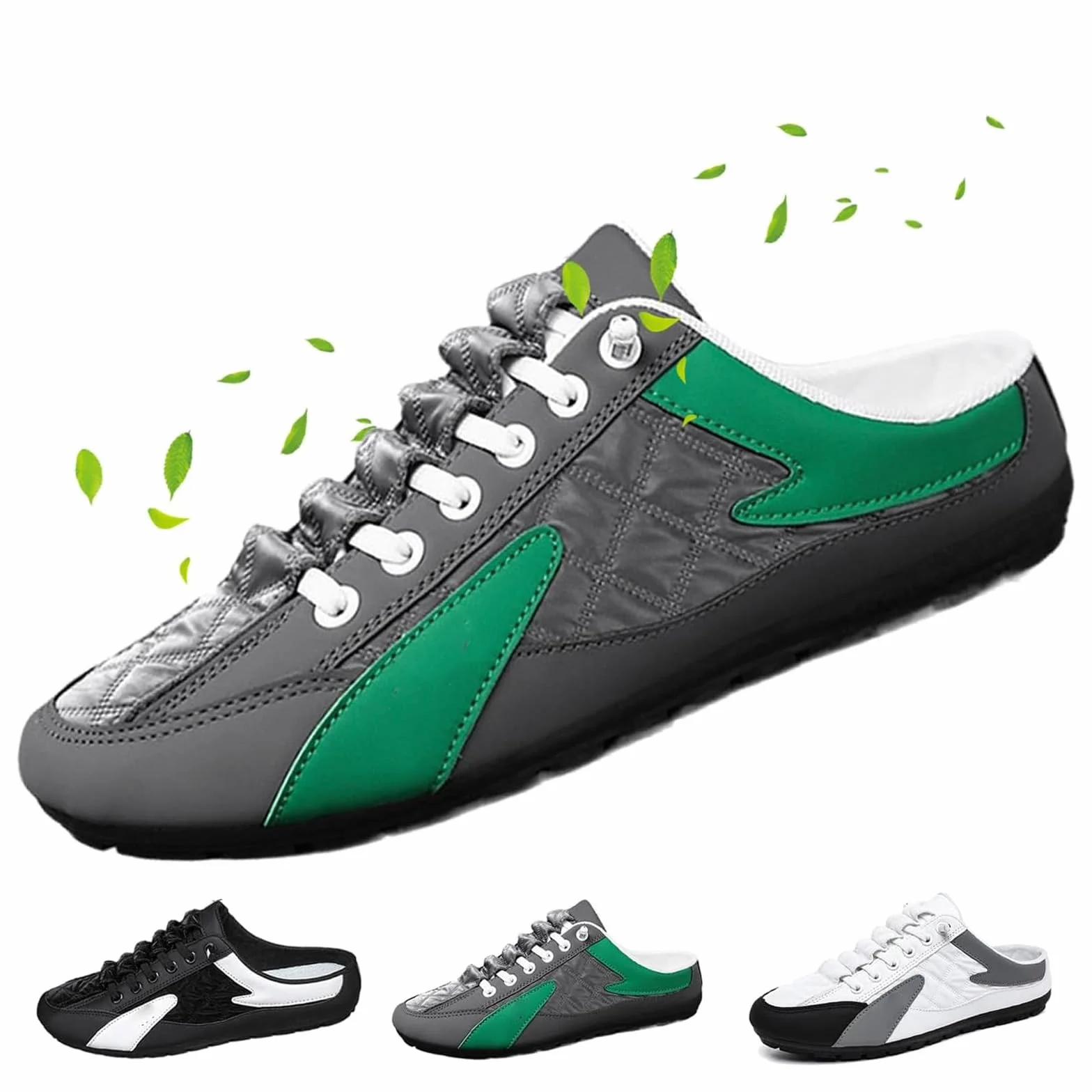 Scarpe da ginnastica da uomo senza schienale da uomo, scarpe sportive da uomo a metà trascinamento, scarpe da ginnastica casual da passeggio per escursioni all'aperto