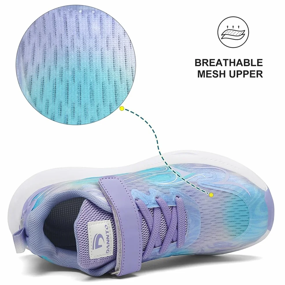 Dannto Ragazza Scarpe da Ginnastica Bambini Sneakers Leggero Traspirante