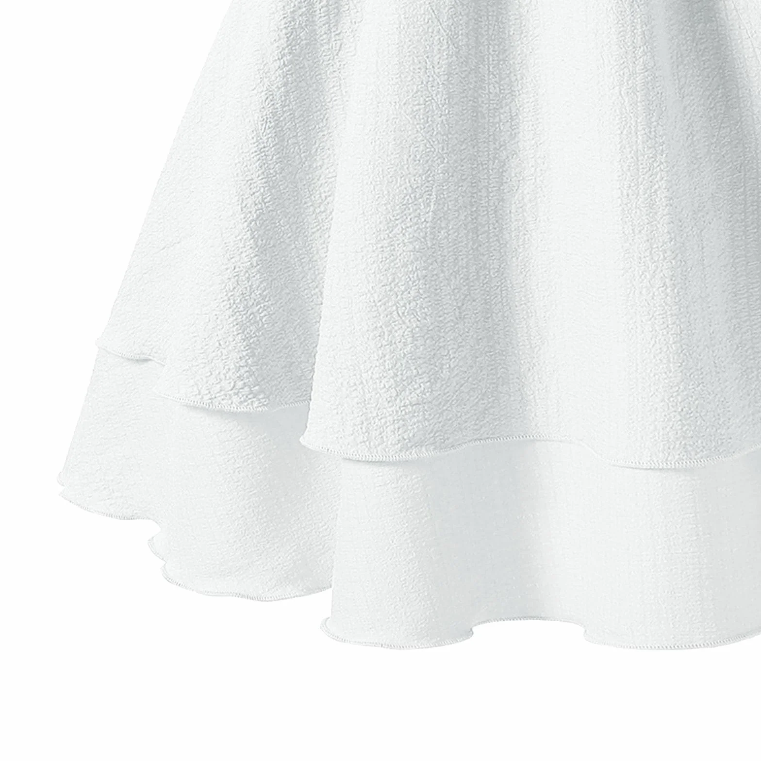 Vestito estivo da ragazza bianco senza maniche casual 8-12 anni