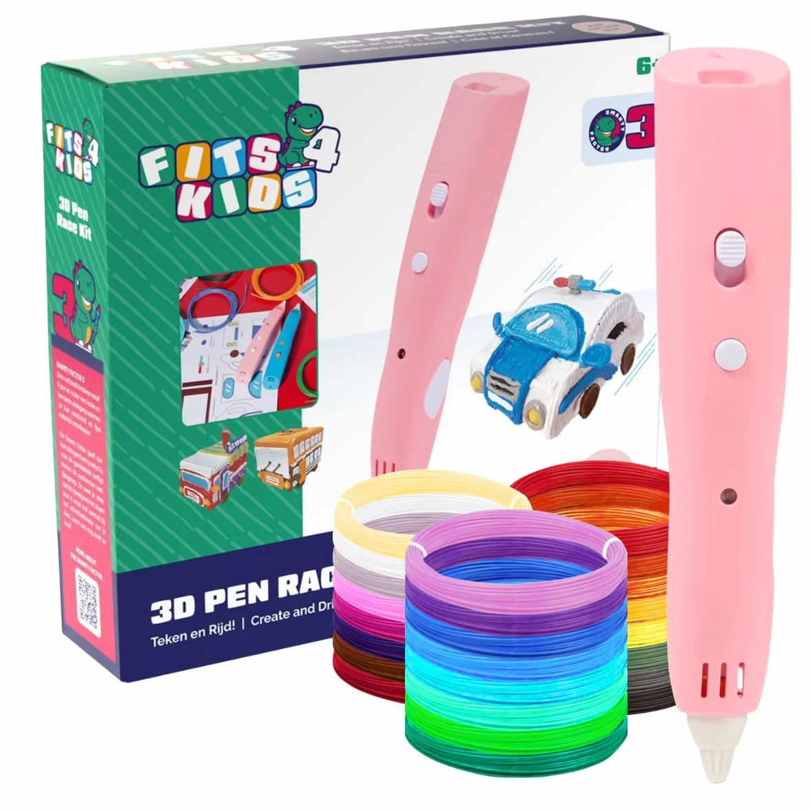 Zestaw początkowy do drukarki 3D XXL z filamentem PLA 1,75 mm 140 m, różowy