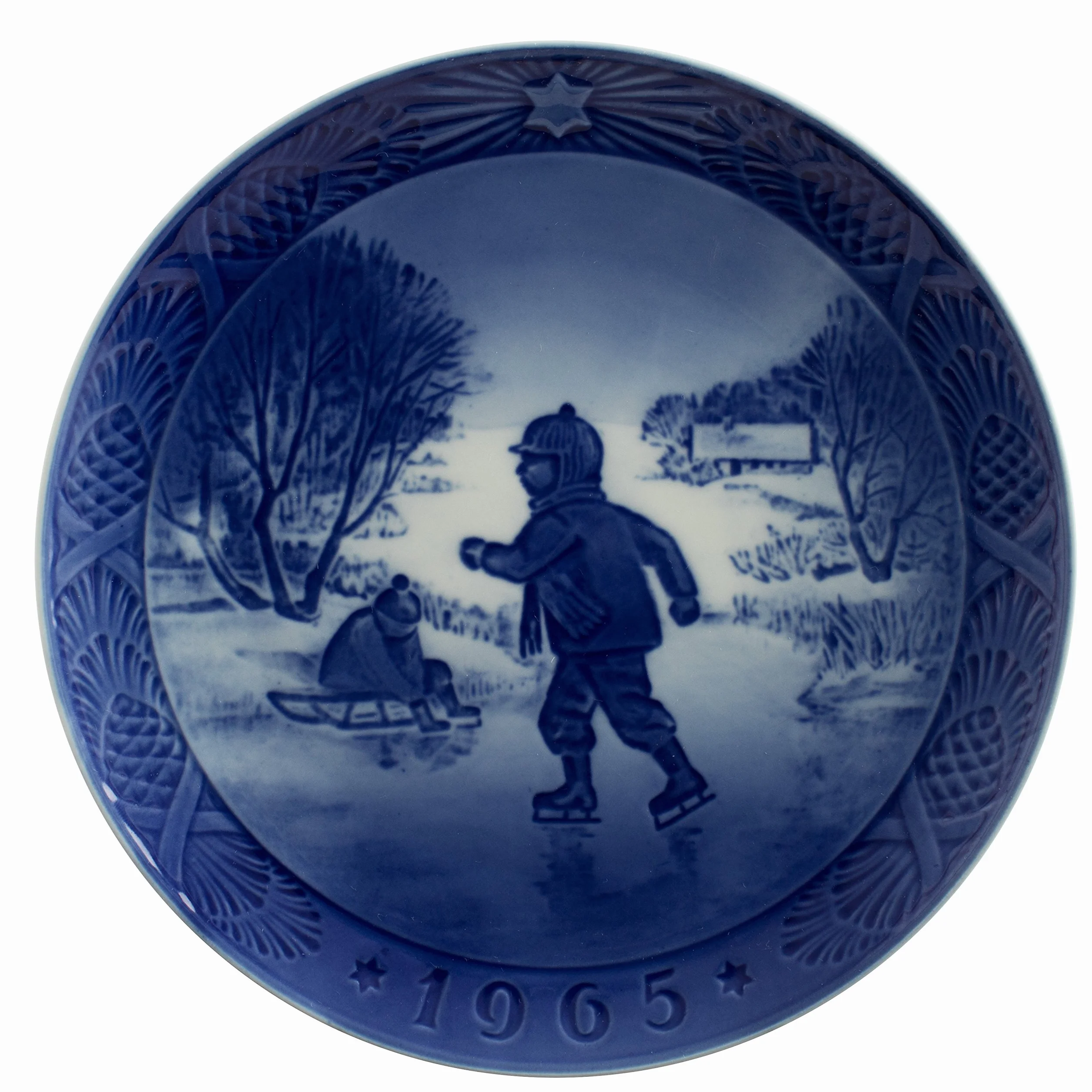 ROYAL COPENHAGEN PIATTO DI NATALE 1965 ORIGINALE PORCELLANA PRIMA SCELTA
