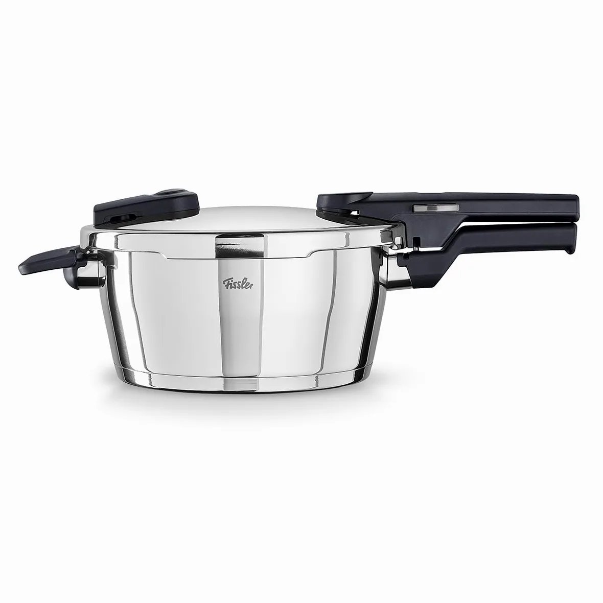 Fissler Vitaquick Premium, Pentola A Pressione in Acciaio Inox per Cottura A Vapore, Capienza 3.5 L, Diametro 22 cm, 2 Livelli di Cottura, Fabbricato in Germania, Compatibile Induzione