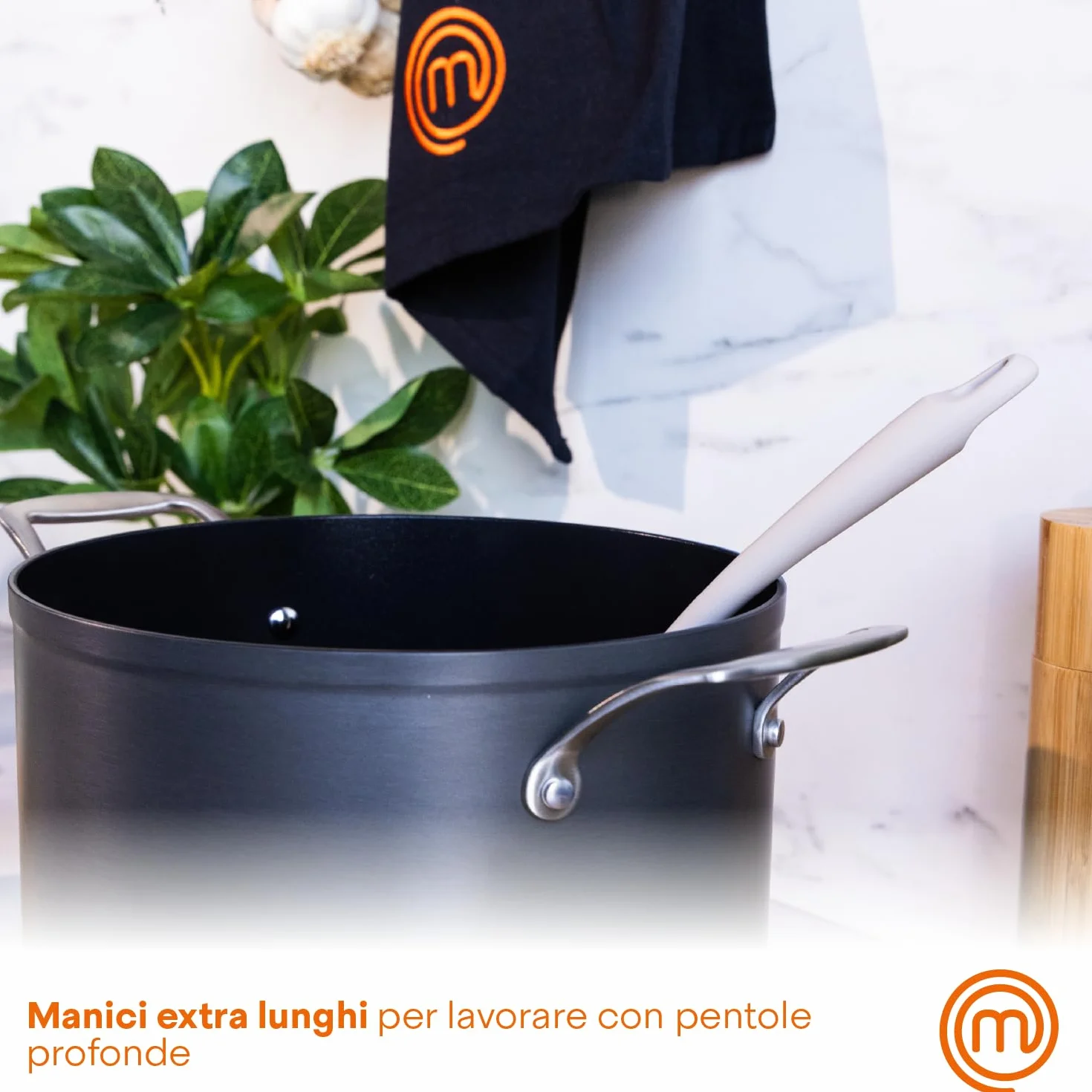MasterChef Zestaw Antygraffiowy Odporny na Ciepło, Szary