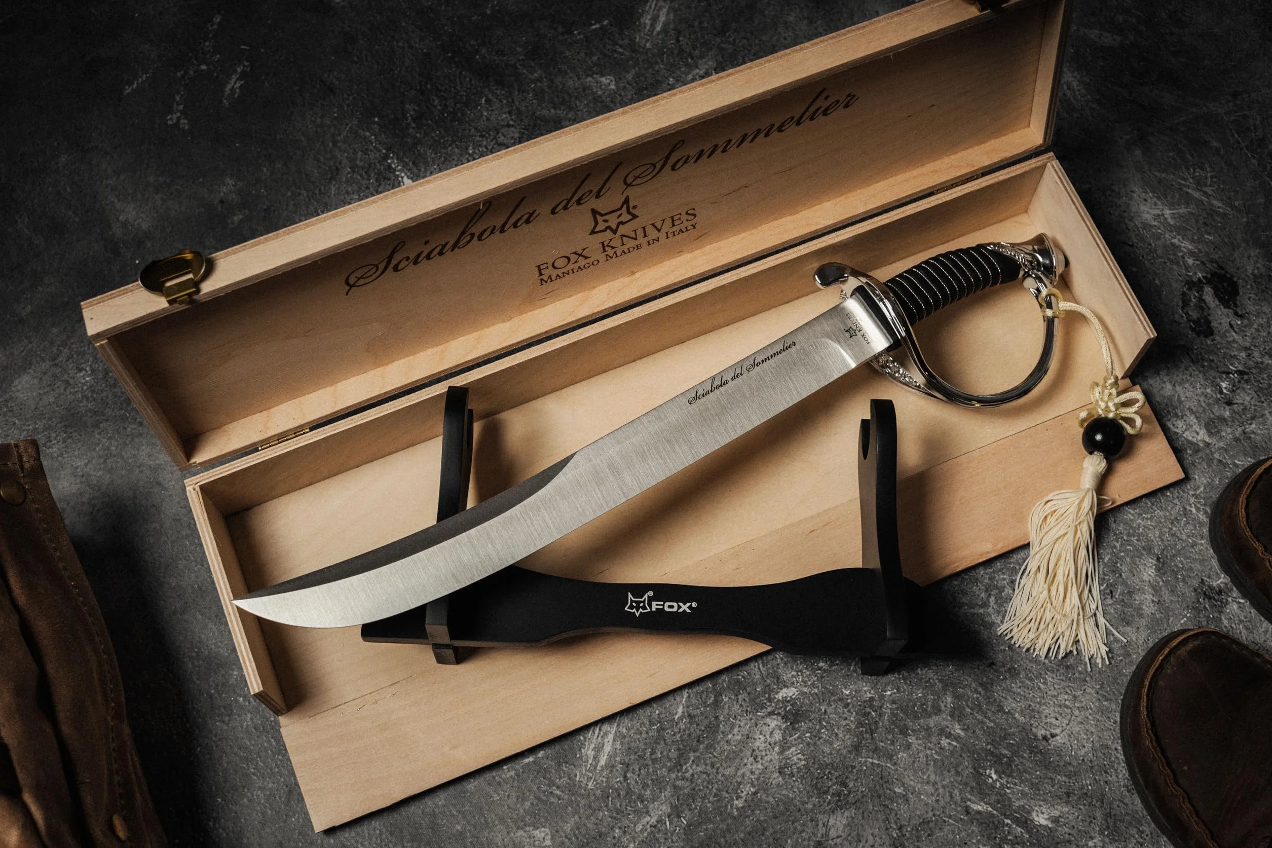 FOX Sciabola per Sommelier Manico in Acciaio