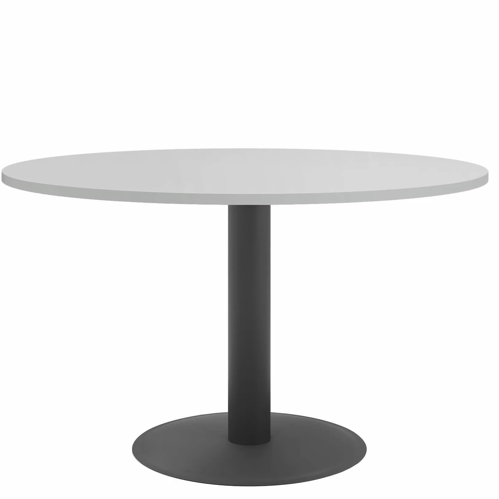 Weber Büro Optima - Tavolo rotondo per riunioni, diametro 120 cm, colore: grigio perla