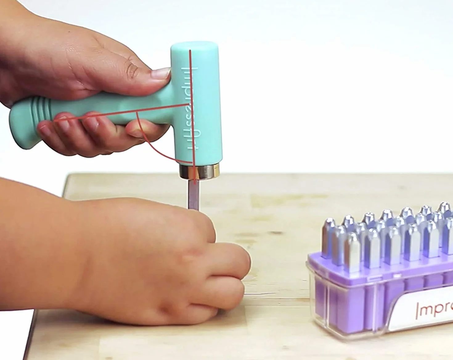 Ergo-Angle Metal Stamping Hammer by ImpressArt Metal Stamps