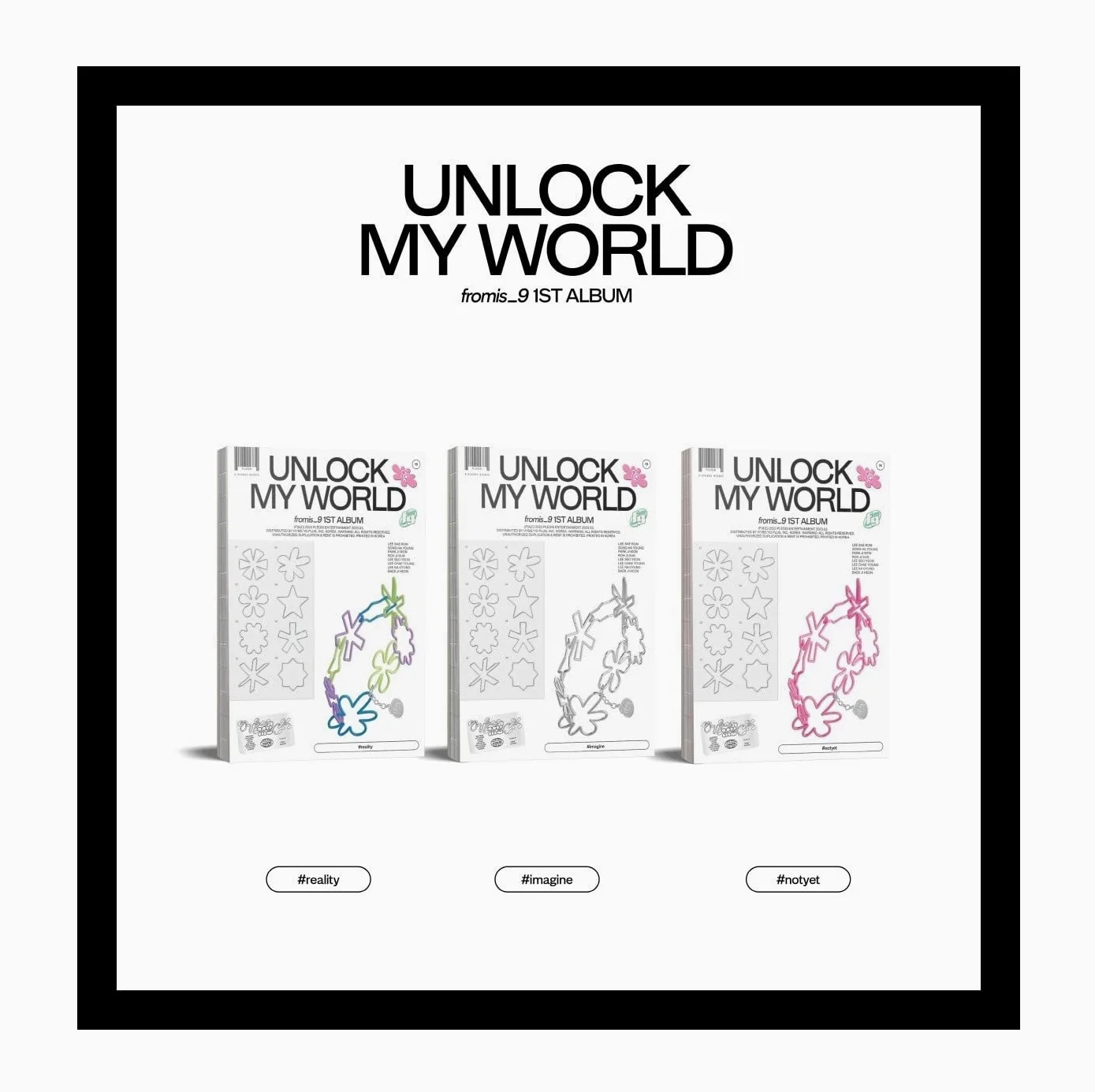 fromis_9 - Vol.1 Unlock My World CD (3 versions SET)
