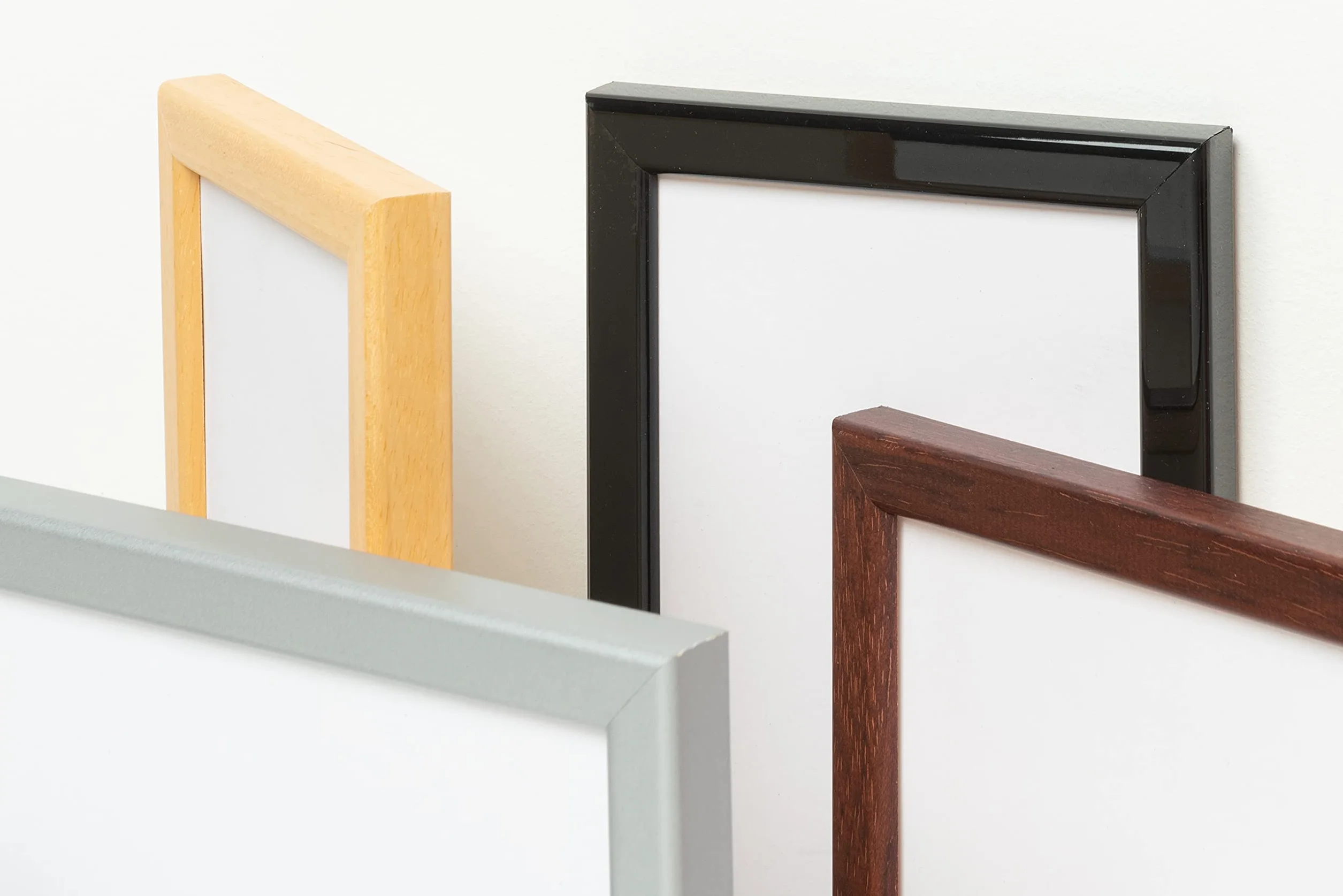 Wallazz Cornice Portafoto in Legno 40x60cm Noce con Vetro Sintetico Infrangibile