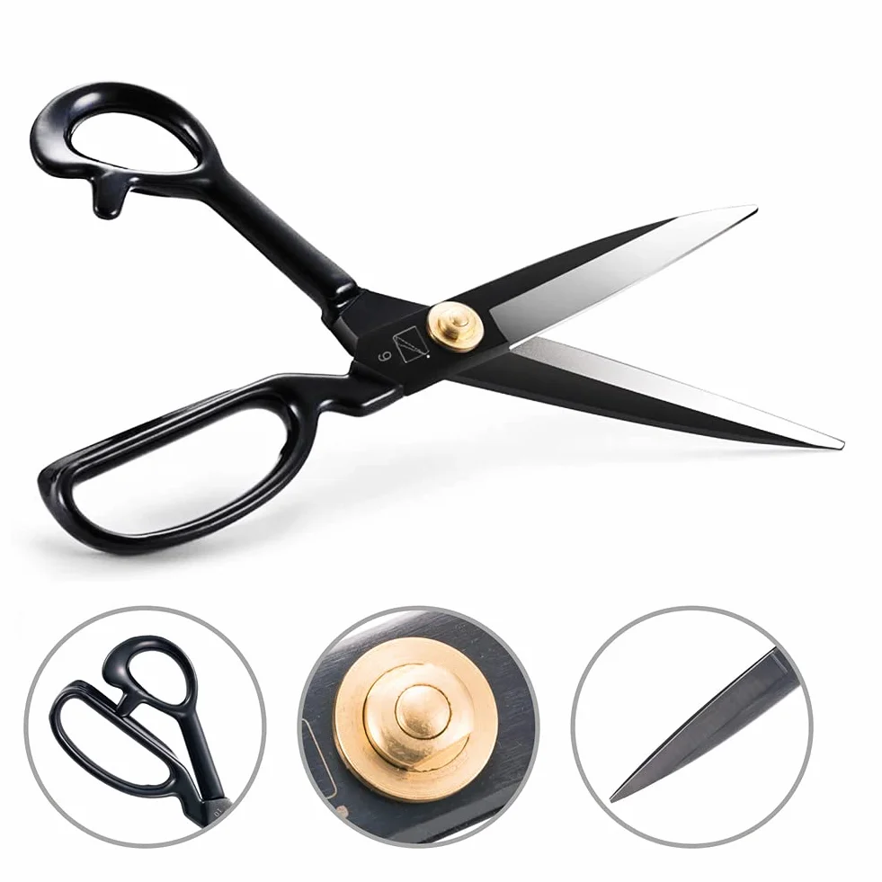 Forbici da sartoria 24 cm – Forbici da cucito con lame affilate per tessuti, pelle, vestiti