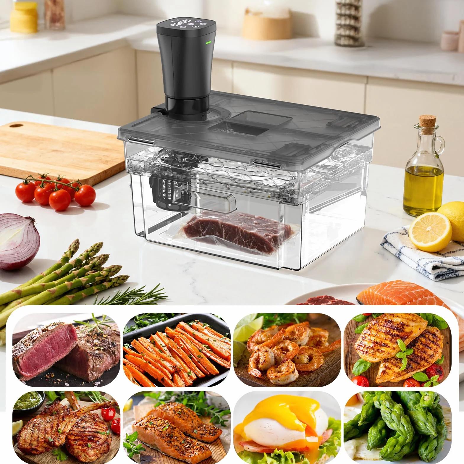Sous Vide Roner 1000W Cucina a Bassa Temperatura Circolatore Termico Professionale