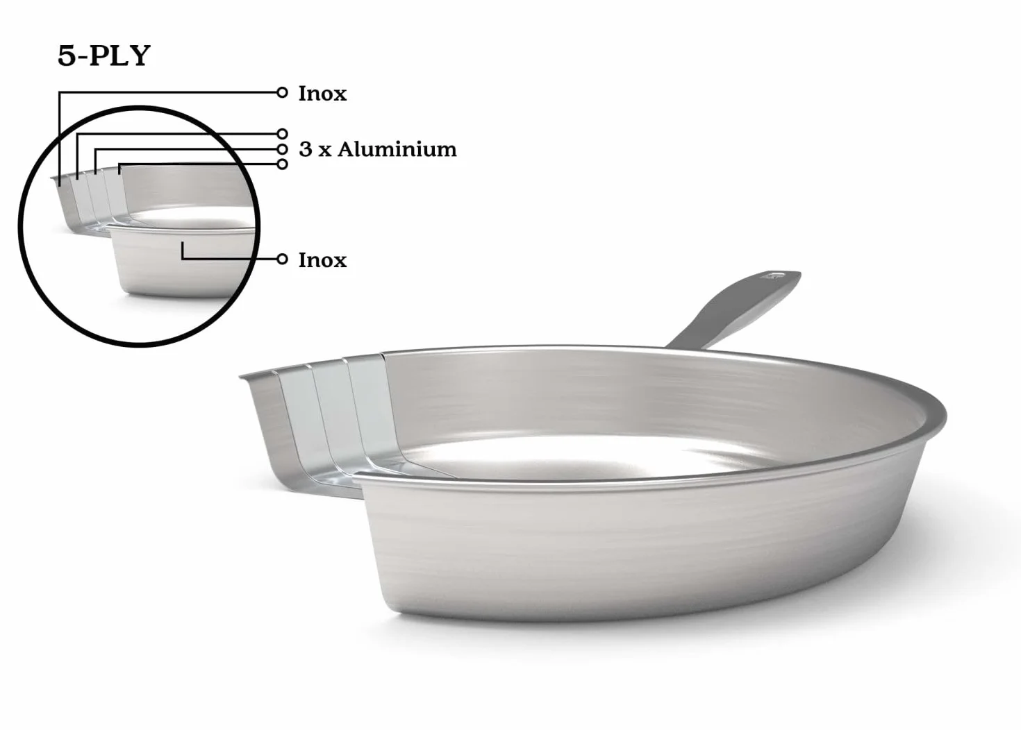 Beka padella in acciaio inox 28cm 15327284