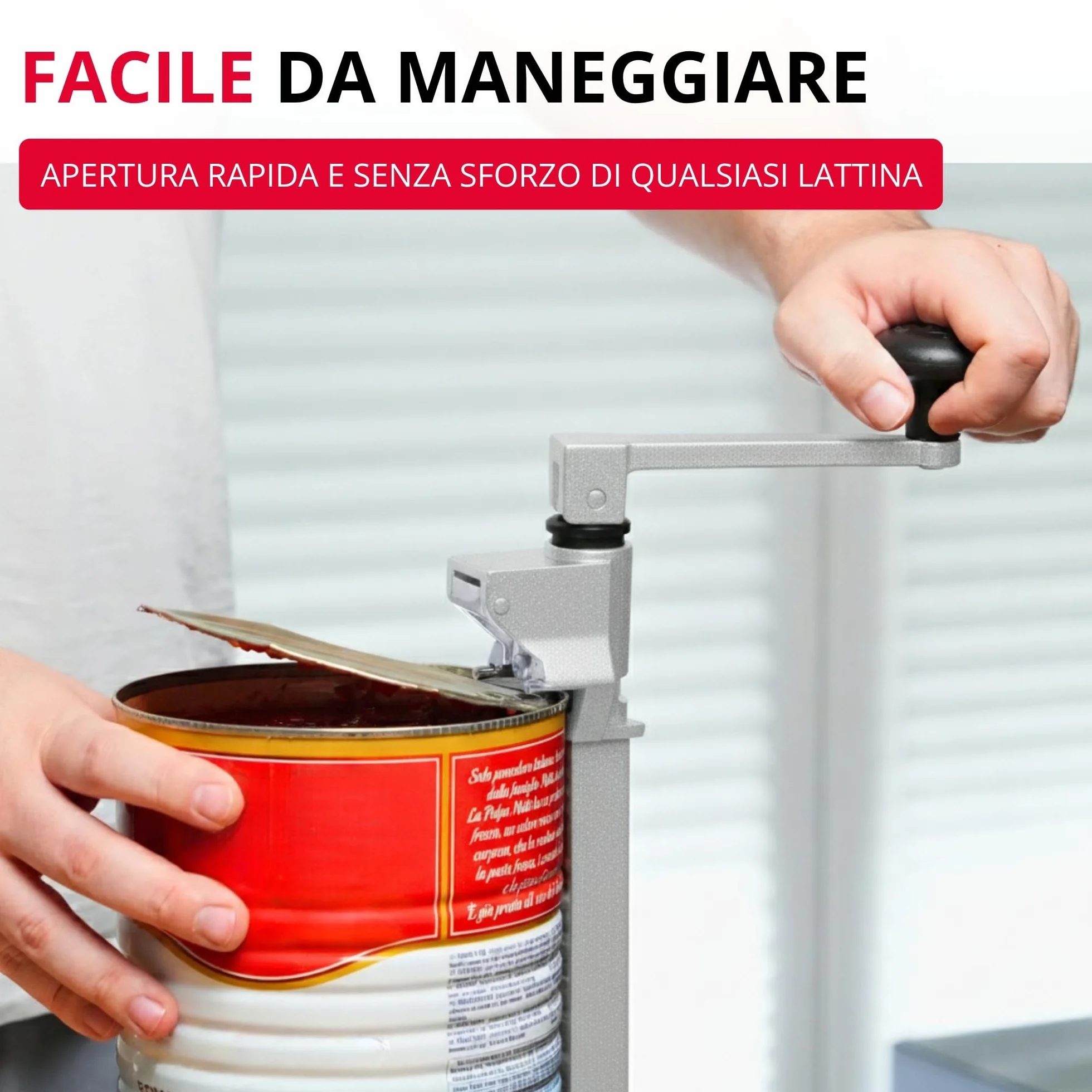 Westmark Sieger Clou 30 Apriscatole da montare al tavolo 84 cm Acciaio inox