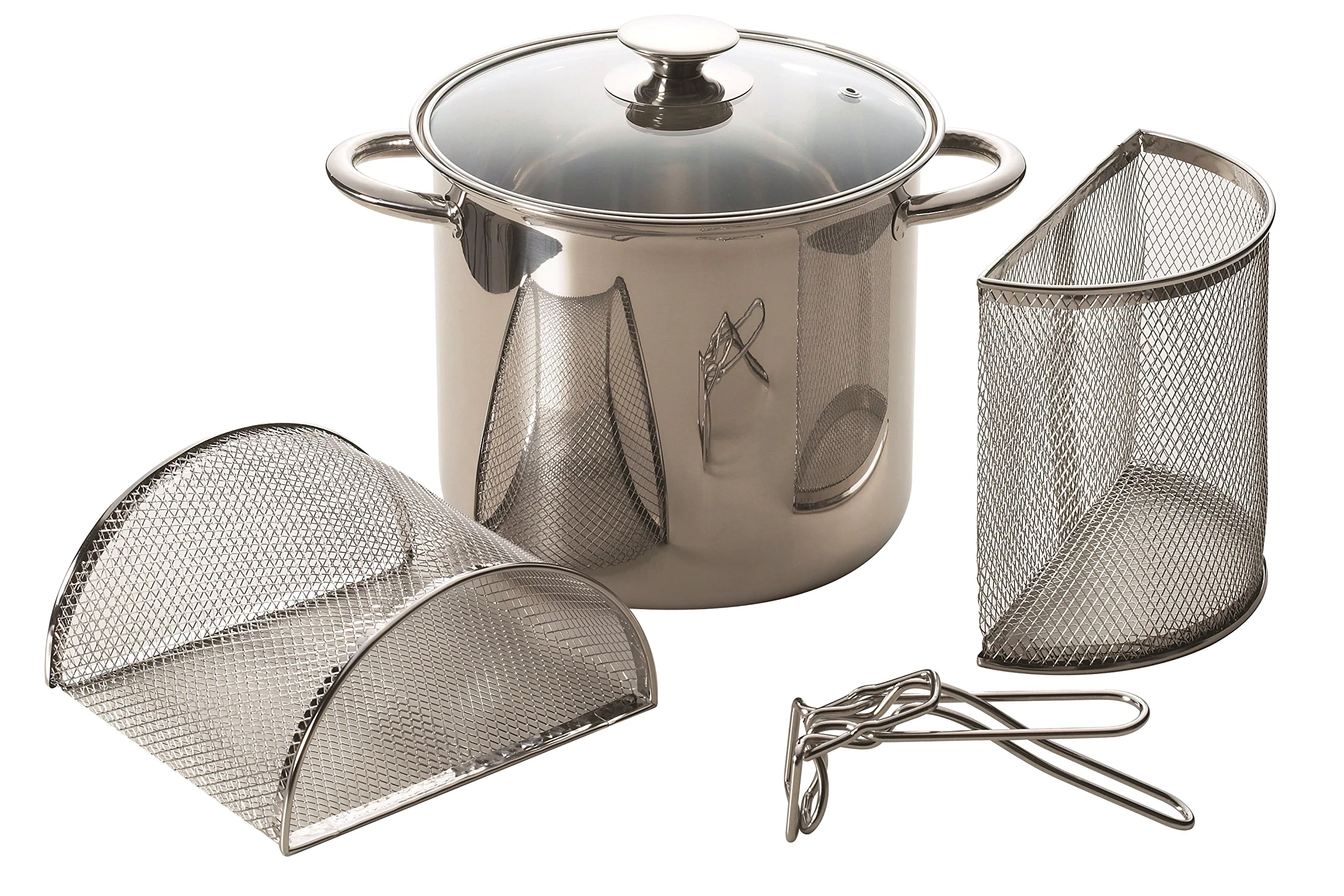 Excelsa 37513 Pasta Mix Pastaiola 5,5 Litri, Acciaio Inox 18/10