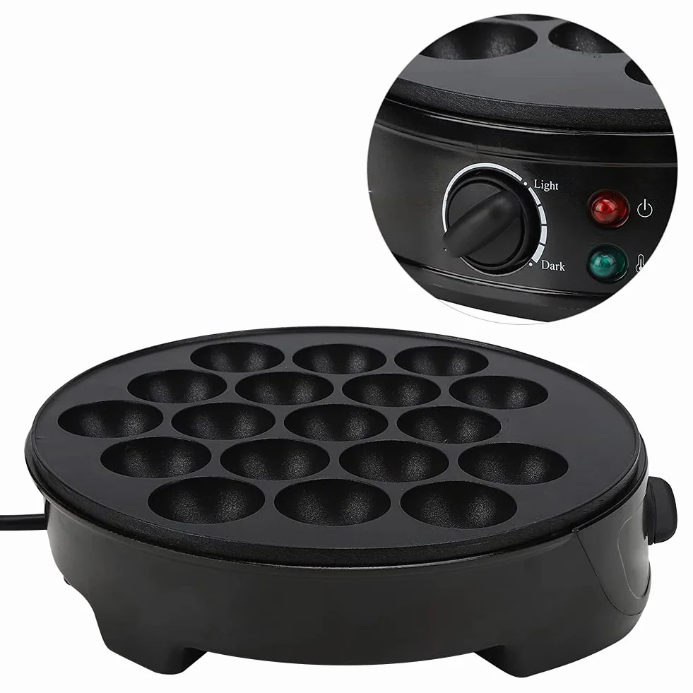 TOPINCN Macchina per Takoyaki, Tortiere Elettrica per Polpette di Polpo, Mini Teglia per Pancake Colazione