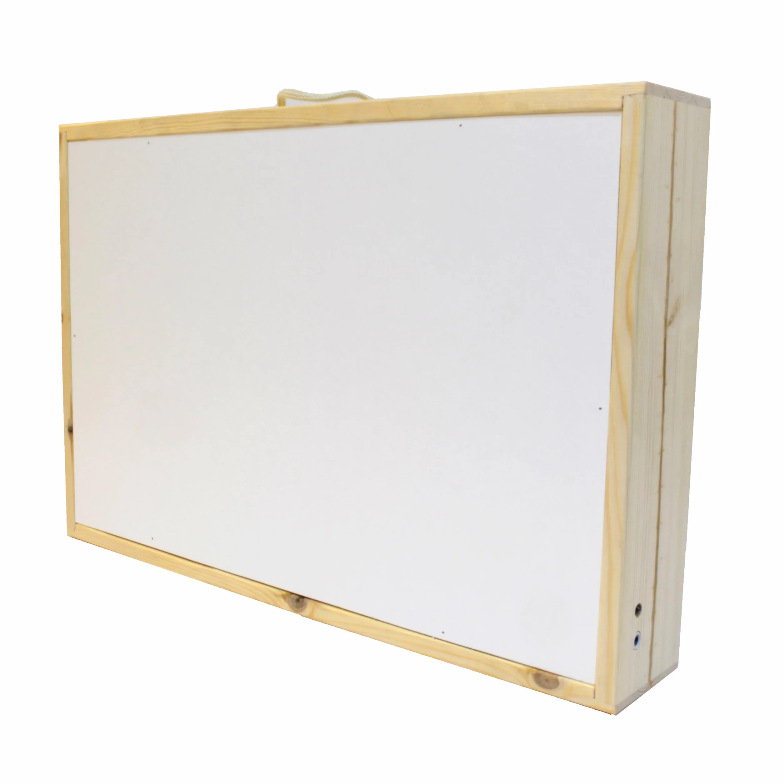 Tavolo luminoso Montessori 60x40 cm giocattolo educativo in legno luce LED
