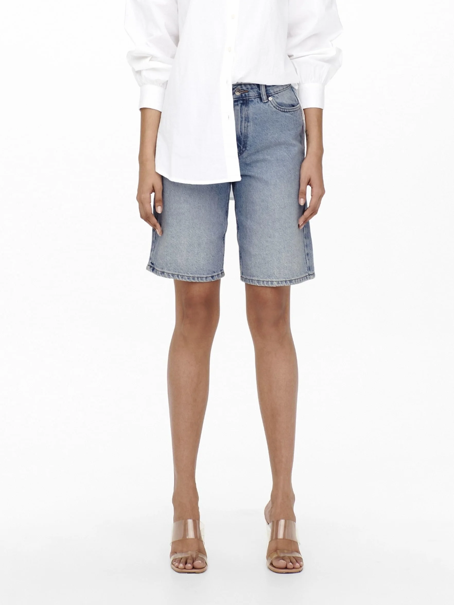 ONLY Shorts in Denim da Donna con Cinque Tasche e Zip