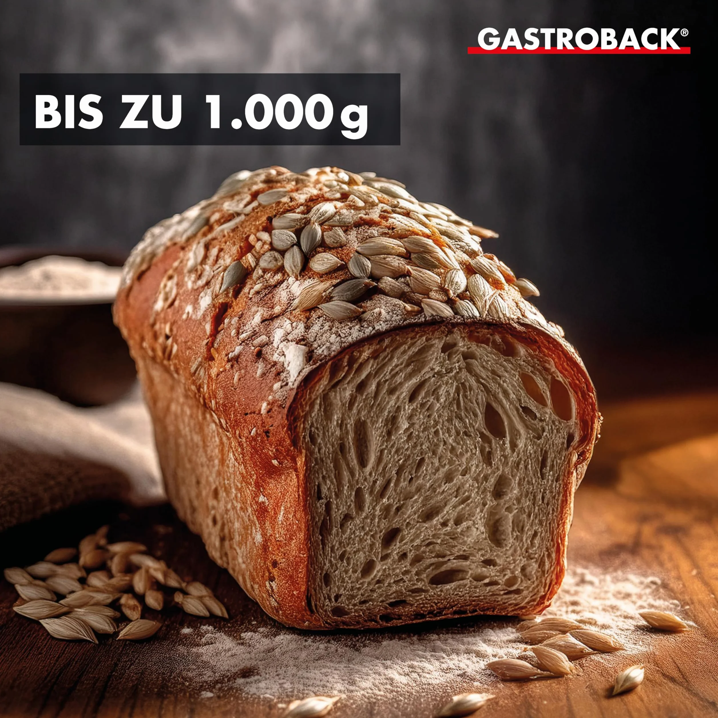Gastroback 42823 Nero, Metallico 500W macchina per il pane