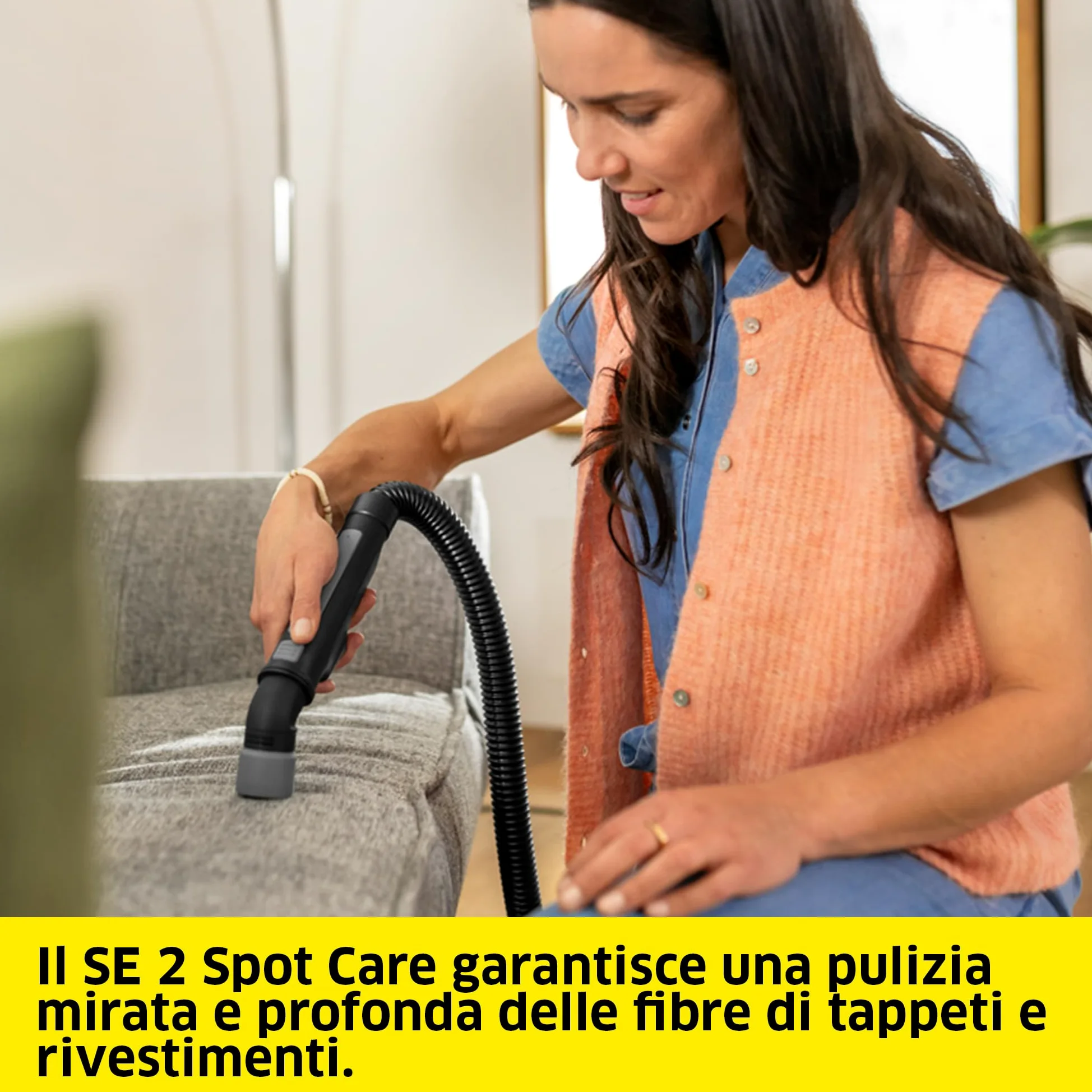 KÄRCHER Lavatappeti Smacchiatore SE 2 Spot Care, potenza assorbita: 450 W, serbatoio acqua pulita: 1,5 l, superficie: 2,89 m², peso: 4,2 kg, bocchetta poltrone, ugello per macchie, detergente RM 519