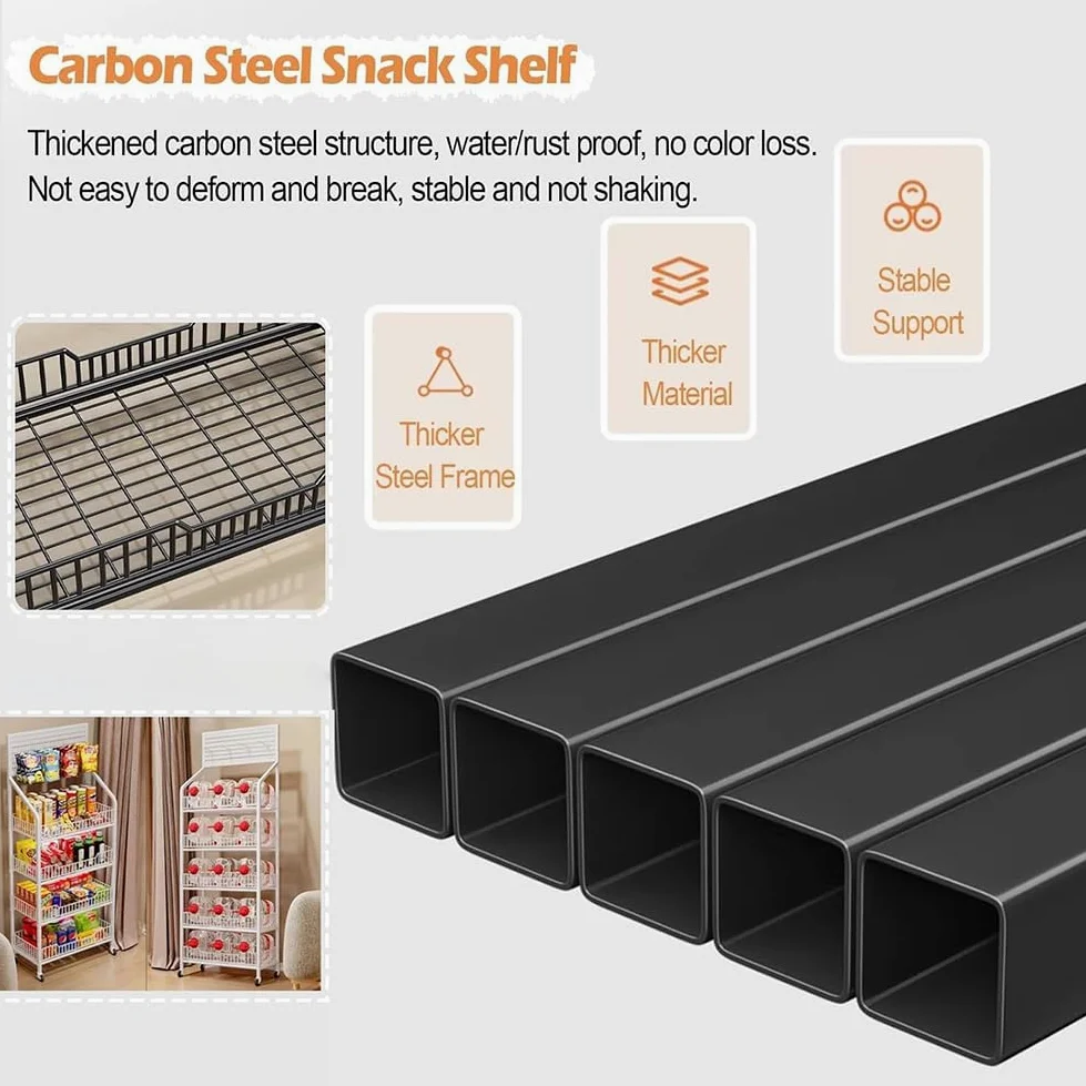 Le Retail - Espositore in metallo per trucioli di metallo Concess ack nizer, scaffale industriale con hoo per negozi di alimentari/dispensa, 60 cm, ideale per concessioni e vendita al dettaglio