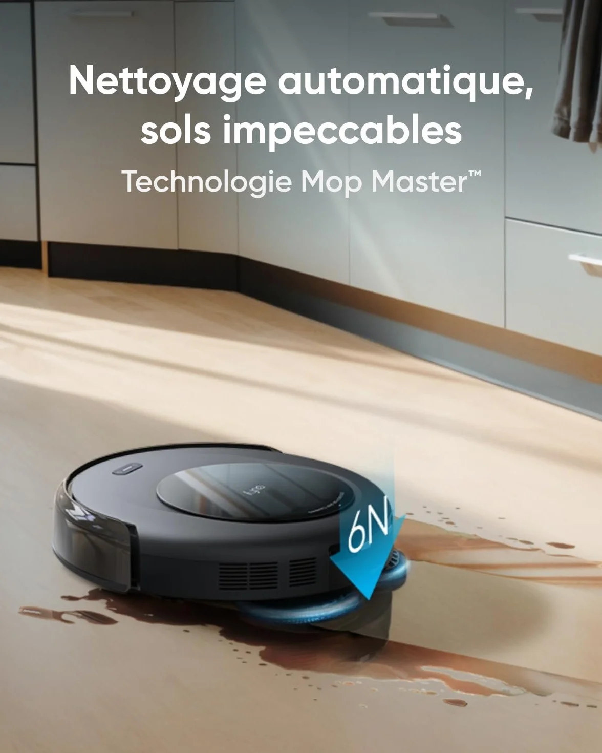 eufy robot aspirapolvere lavapavimenti Omni C20 stazione tutto in uno 7000Pa 8,5 cm design ultra piatto