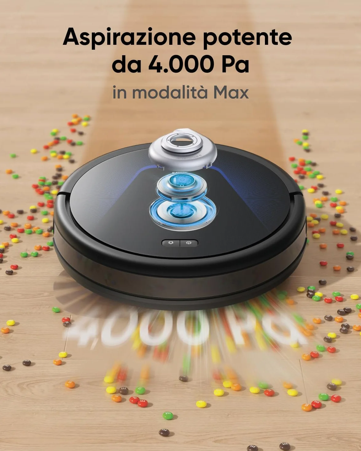 eufy G50 Robot Aspirapolvere 4000 Pa Spazzola Antigroviglio Navigazione Dinamica Ricondizionato