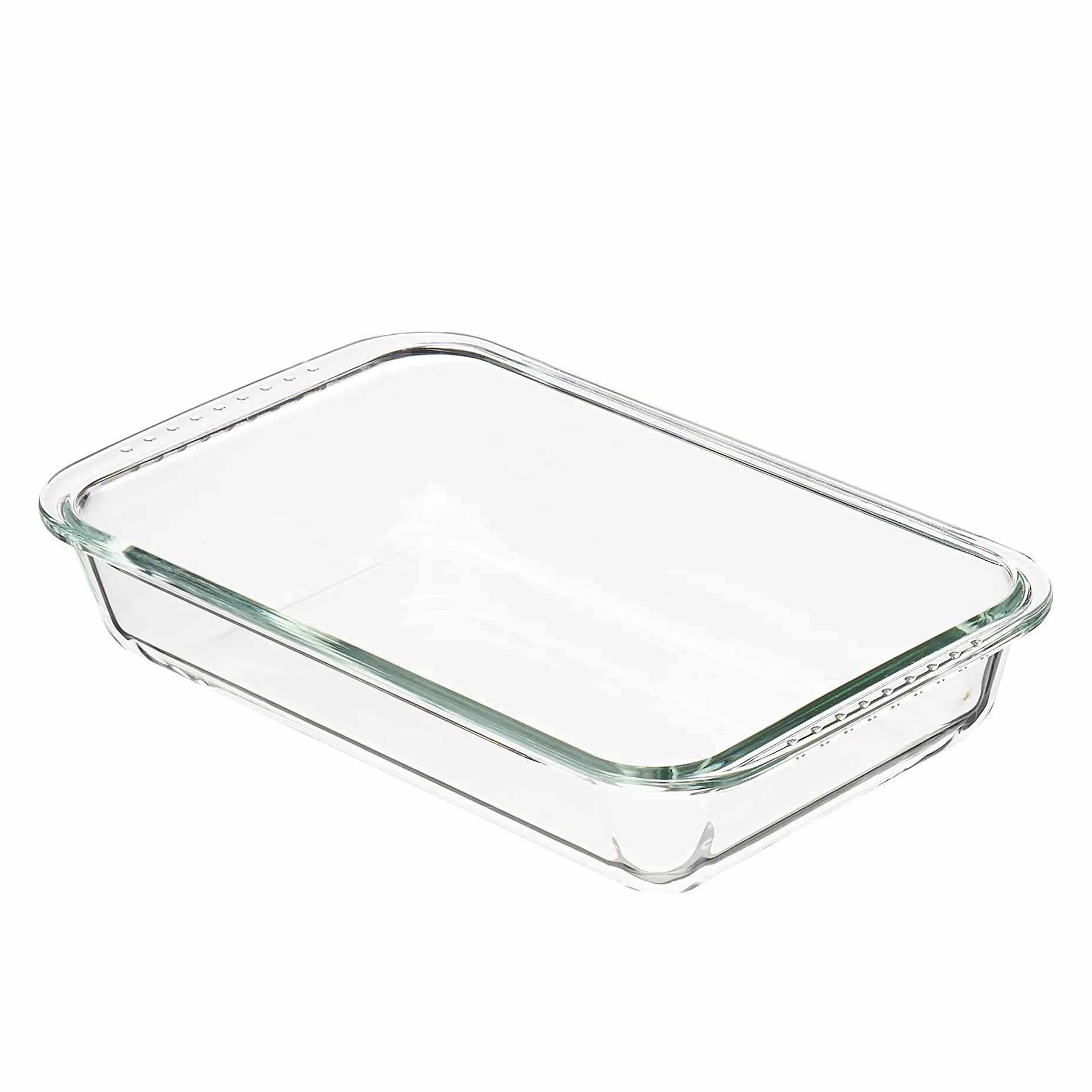 Amazon Basics Rettangolare Pirofile in vetro, set da 2 pezzi, 1 x 2,2 l, 1 x 3 l, Trasparente