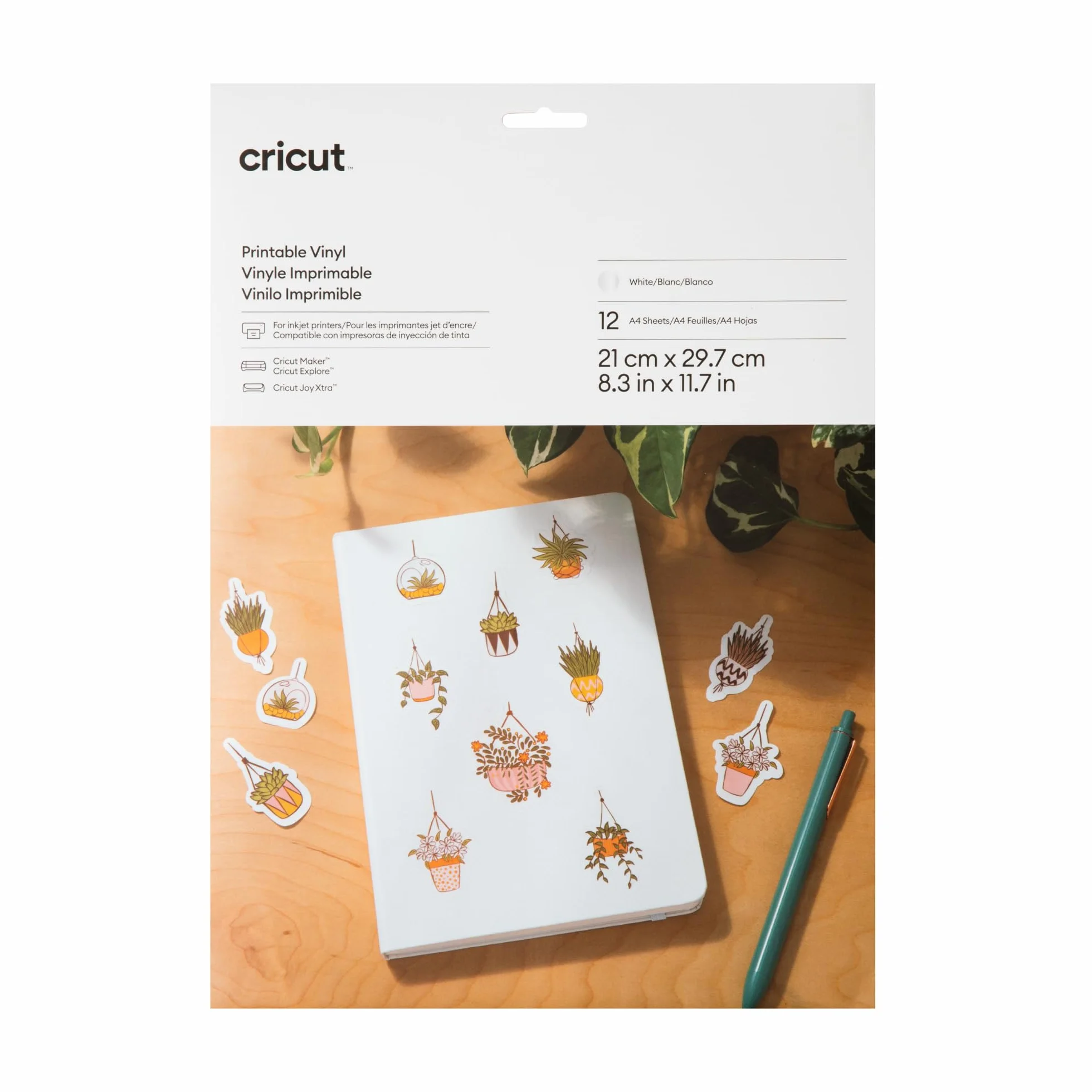 Cricut Vinile stampabile A4 12 fogli