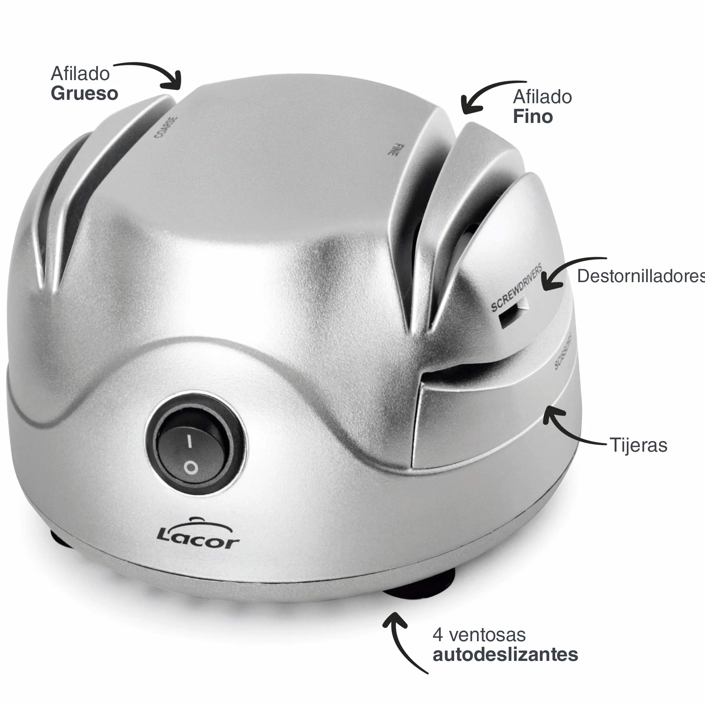 Lacor 69141 Affilatore per coltelli elettrico 60 W