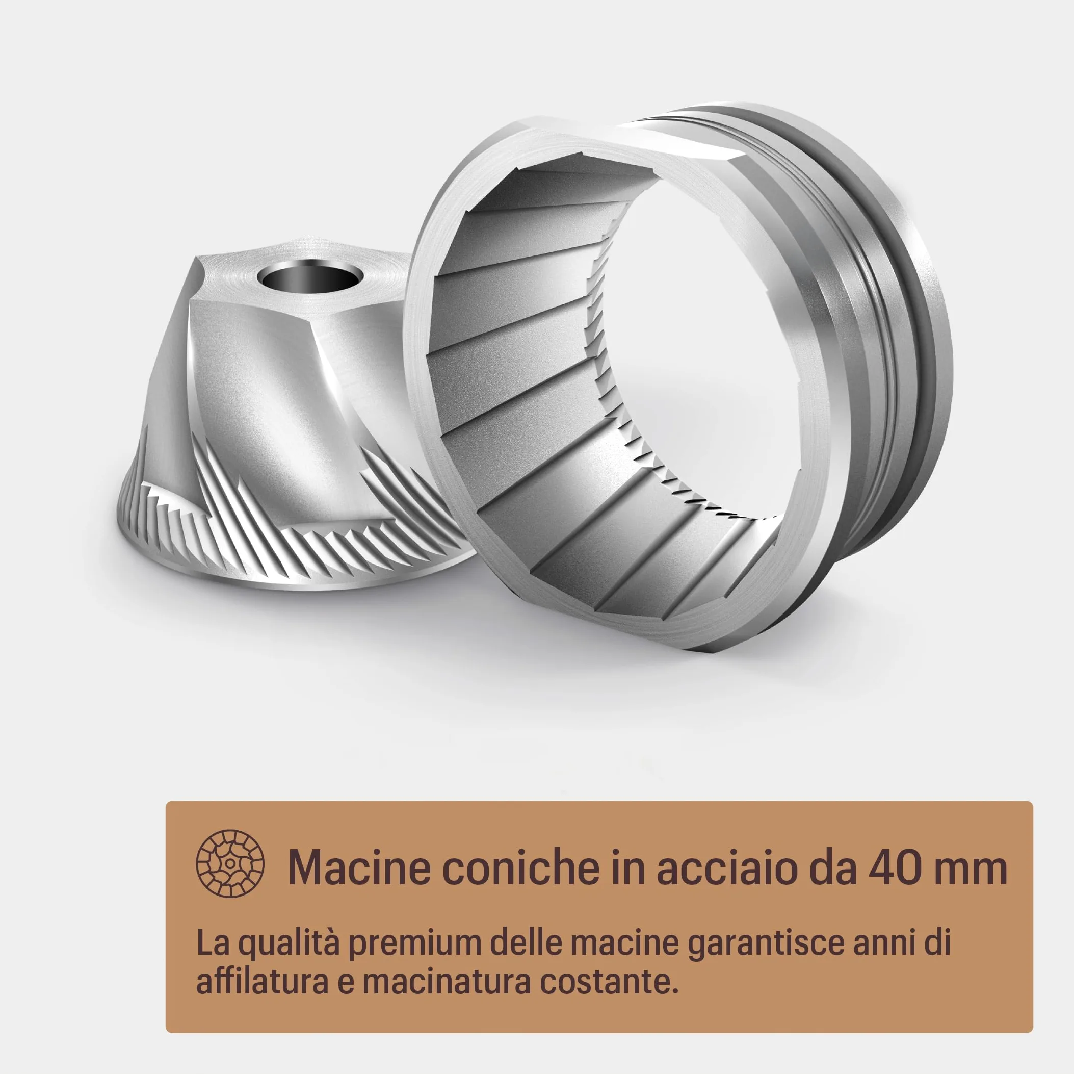 Baratza - Macinacaffè Encore ESP 230V - Elettrodomestici per la Casa, Macina Caffè Elettrico per Caffè in Grani - Grinder Specializzato per Espresso, Nero