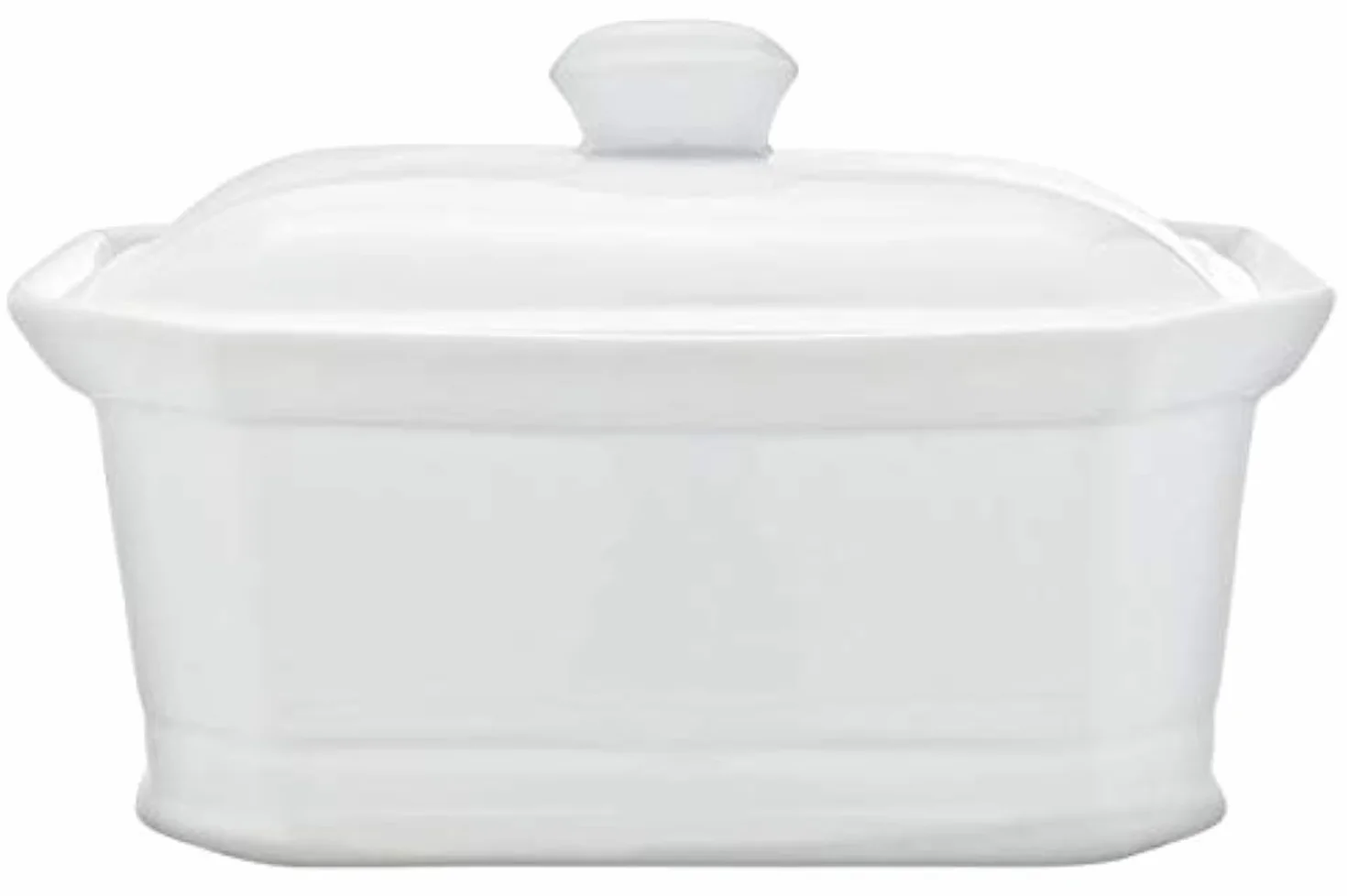 Terrina con coperchio in porcellana 1 L Bianco RH46635