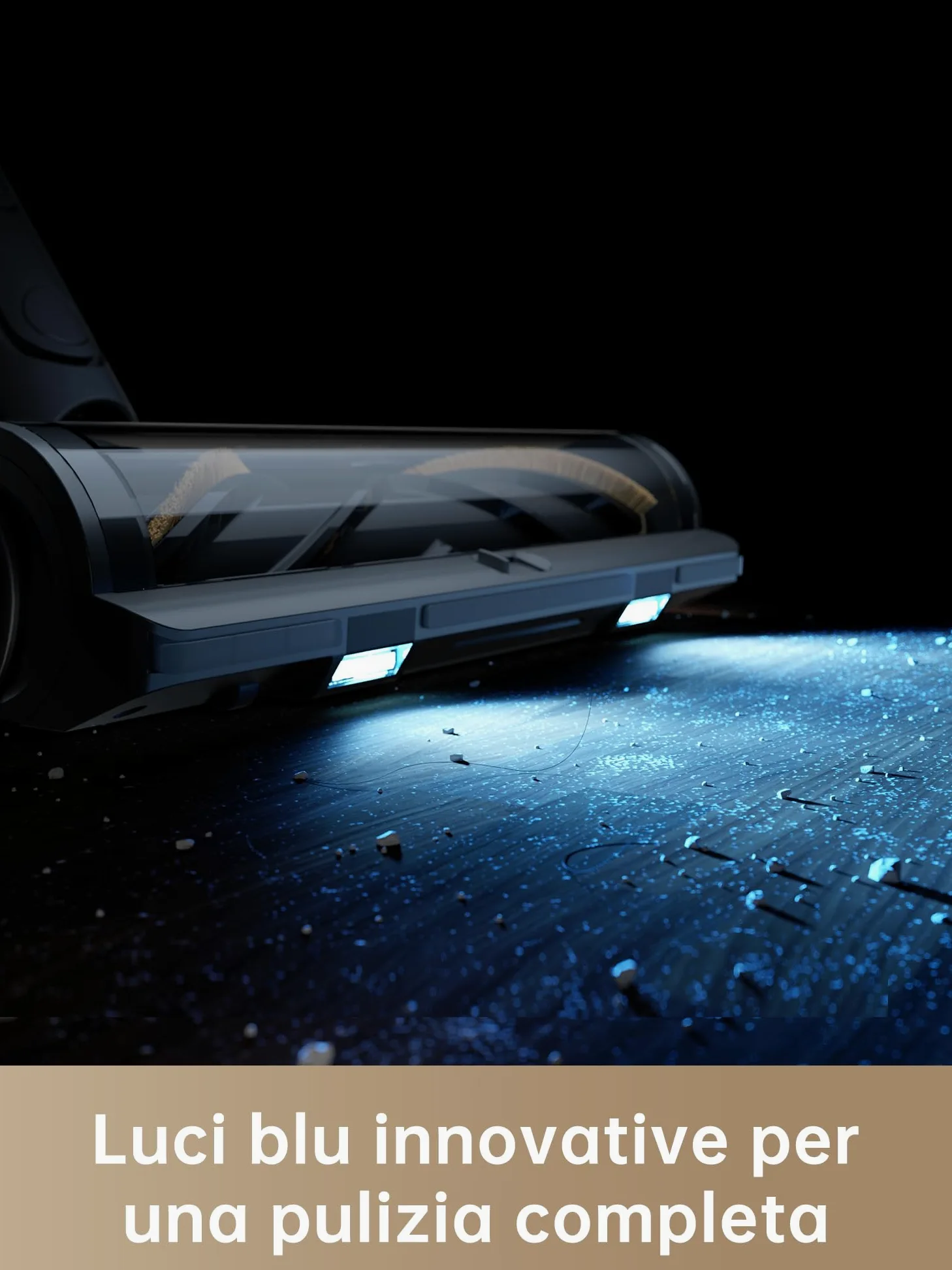 DREAME R20 Aspirapolvere Senza Fili, Aspirazione Potente 22,000PA/190AW, Autonomia 90min, Individuazione Sporco, Schermo LED, Luci LED Blu, Anti-Groviglio, Pulizia Casa, Peli di Animali Domestici