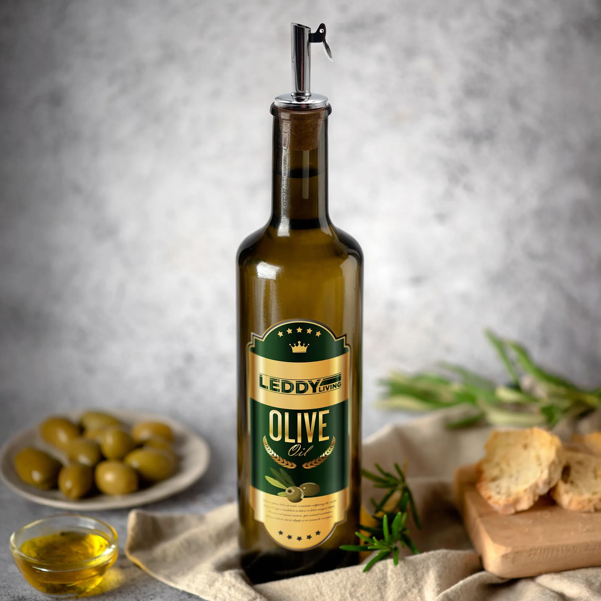 Tappo Dosatore per Olio in Acciaio Inox con Chiusura Automatica Inclinando la Bottiglia