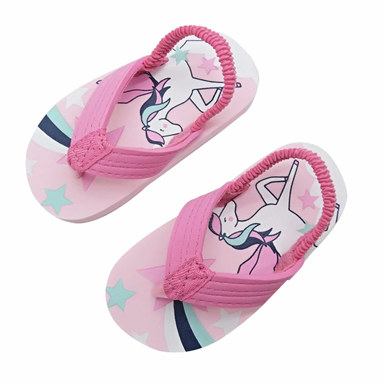 Infradito per Bambini Flip Flops per Ragazze e Ragazzi Sandali Estive Antiscivolo Pantofole da Piscina Banda Elastica Leggere Ciabatte Infradito con Cinturino Posteriore Spiaggia e Piscina Sandali