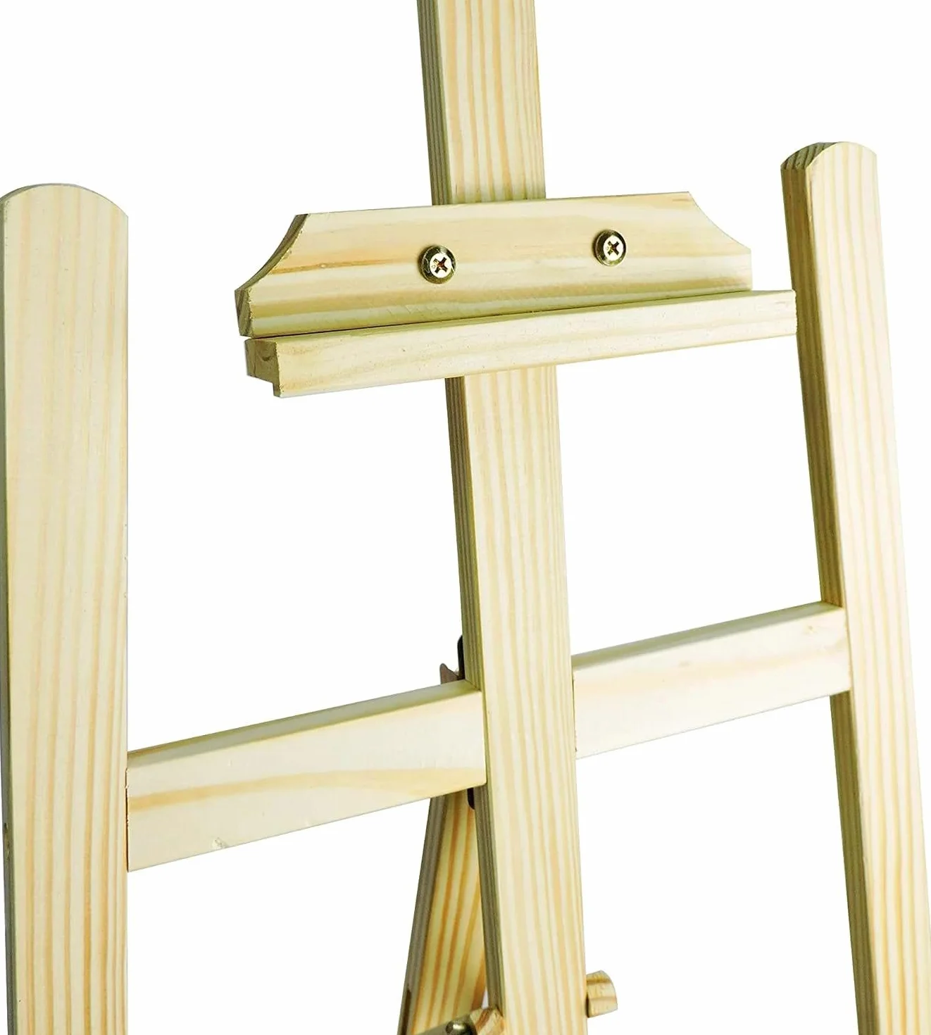 Cavalletto in Legno di Abete 120 cm Treppiede da Esposizione per Quadri e Poster