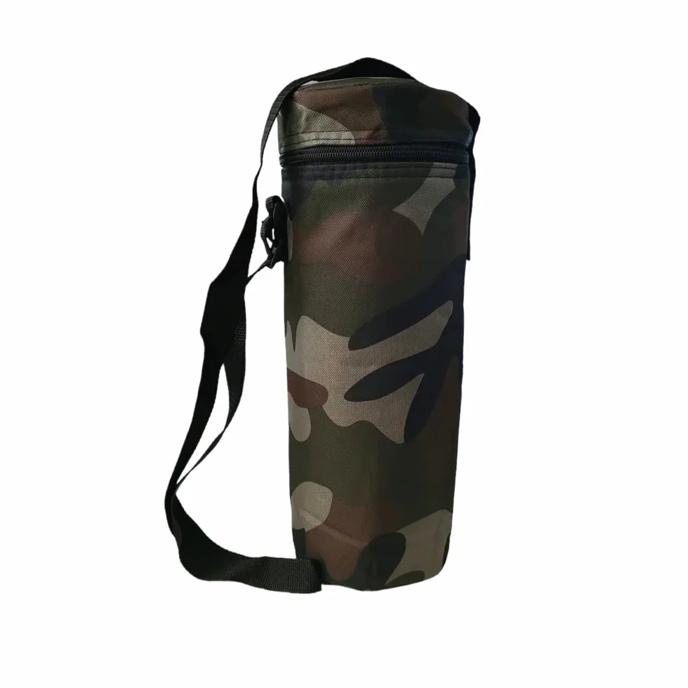 FAST WORLD SHOPPING ® Borsa Termica Porta bottiglia 1,5 A 2 Litri Zaino Frigo Tracolla E Chiusura Zip Interno Alluminio