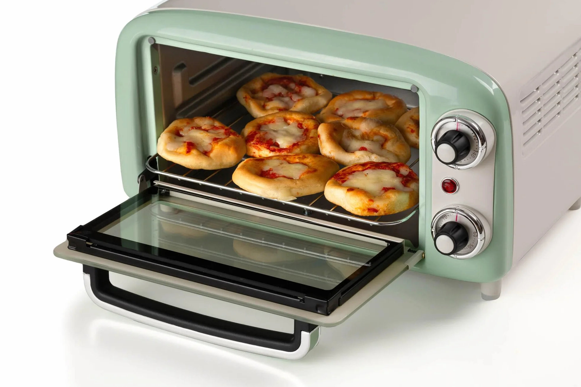 Ariete 3919 Forno Elettrico Vintage 800W 10L Doppio Vetro Zielony