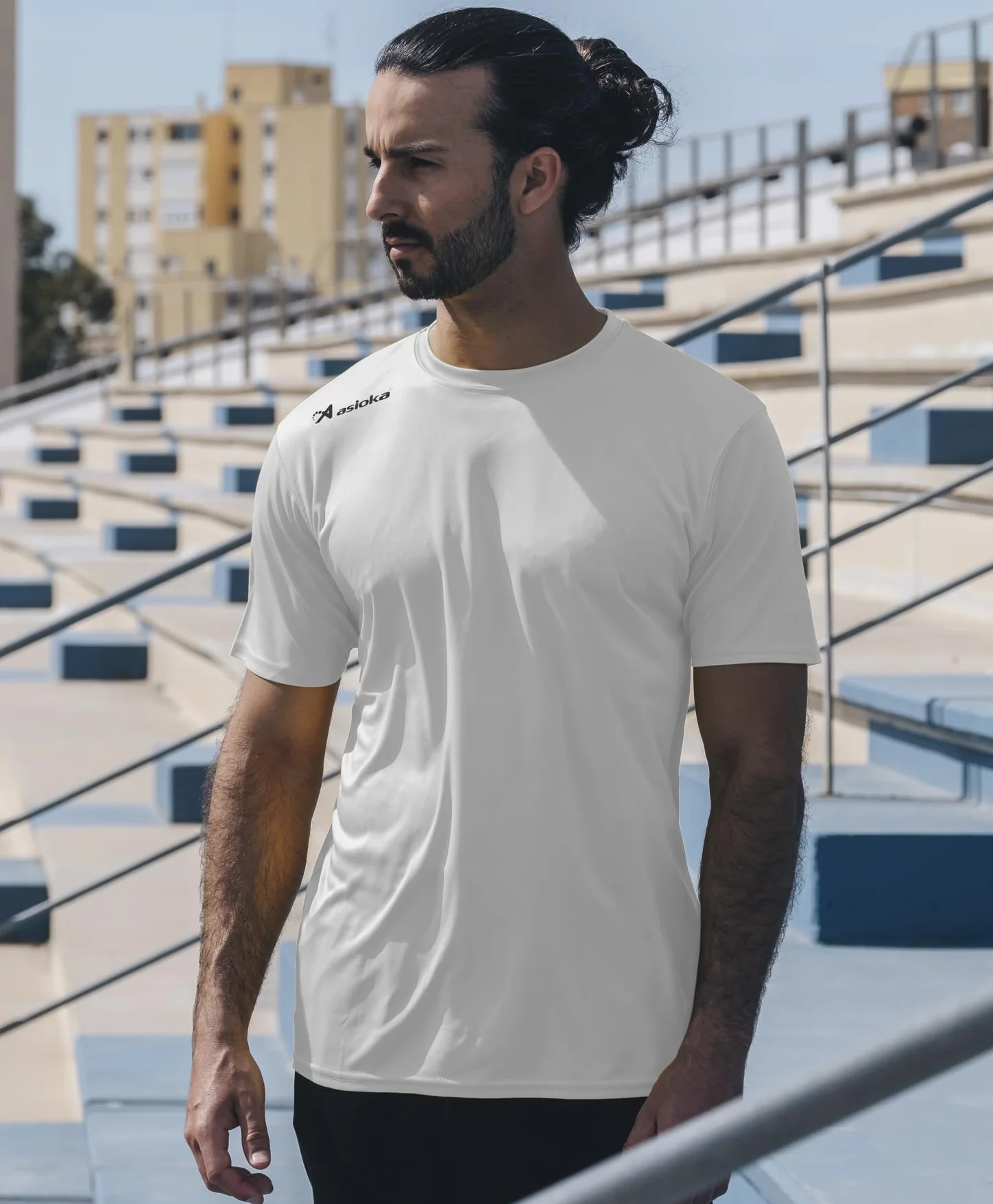 Maglietta Sportiva Unisex a Maniche Corte in Rete Traspirante Asciugatura Rapida per Palestra e Fitness