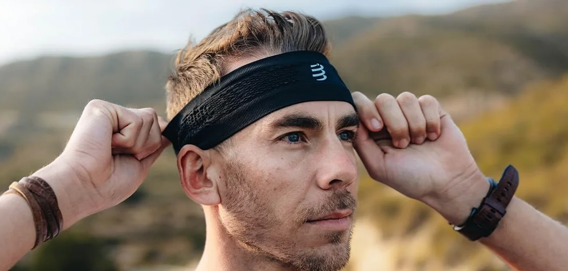 Compressport Thin Headband On/Off - Fascia da corsa anti-traspirazione - Fibre rapide a secco - Multisport