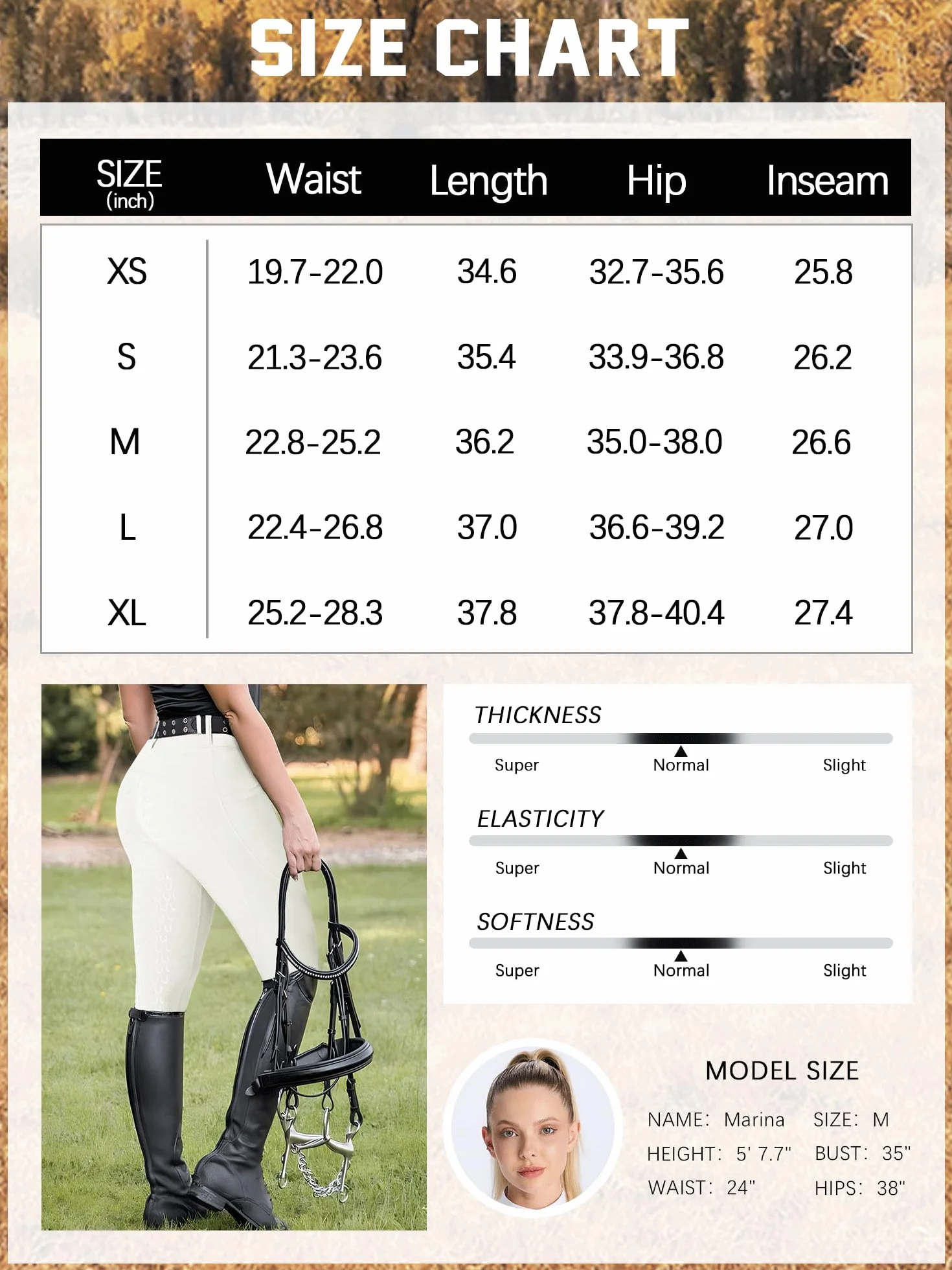 Pantaloni da equitazione da donna Active Silicon Grip Full Seat