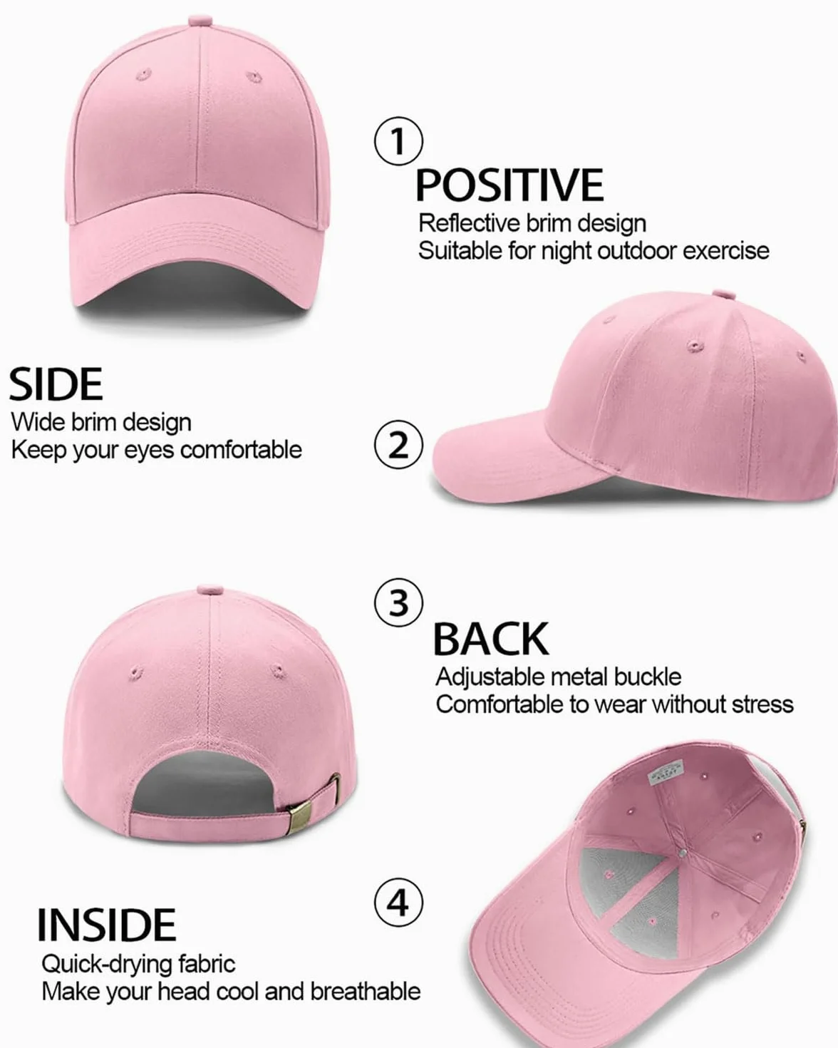 Cappello da Baseball Bambini Visiera Golf Protezione UV Berretto Coda di Cavallo Estate Sole Sport